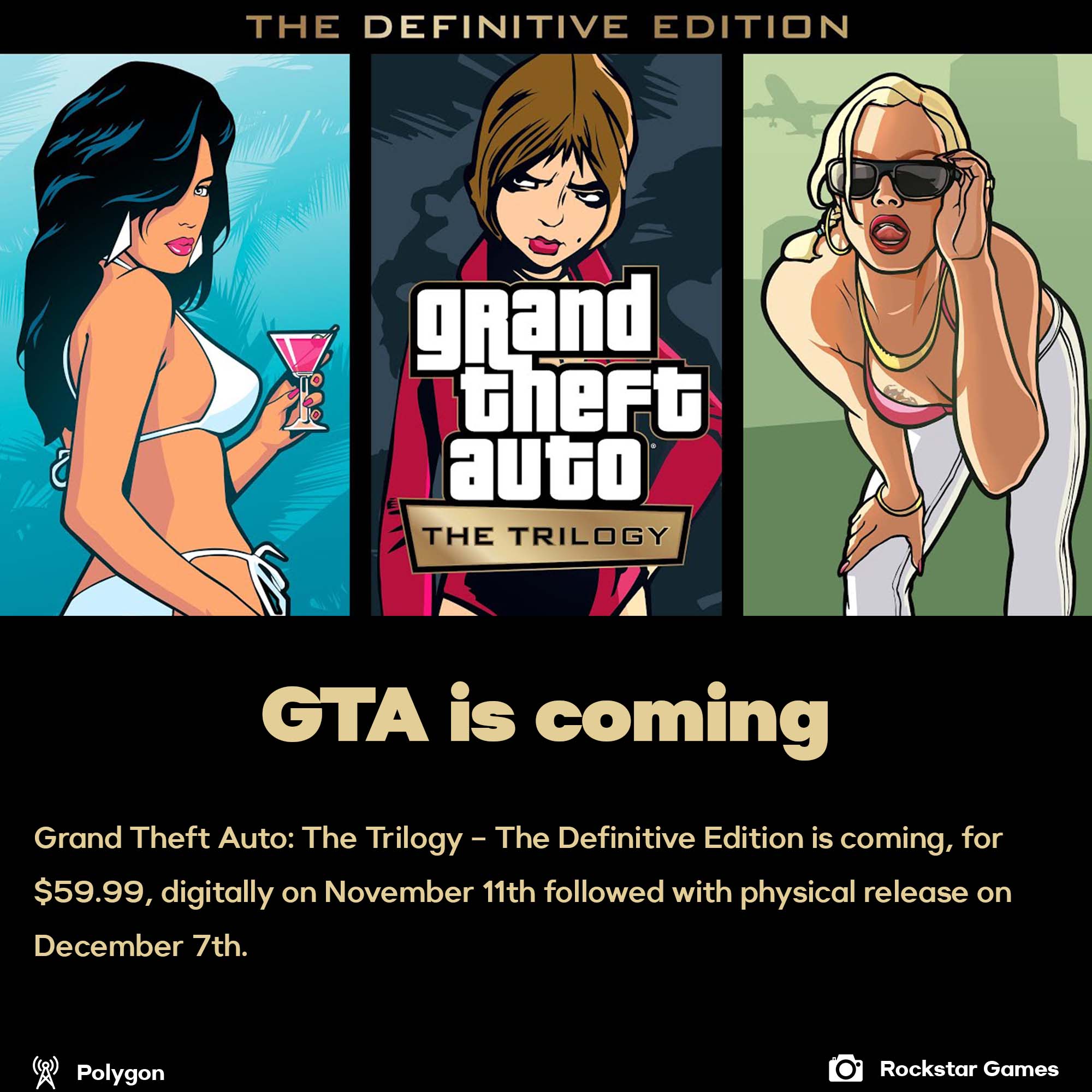 GTA Trilogy is comming next month