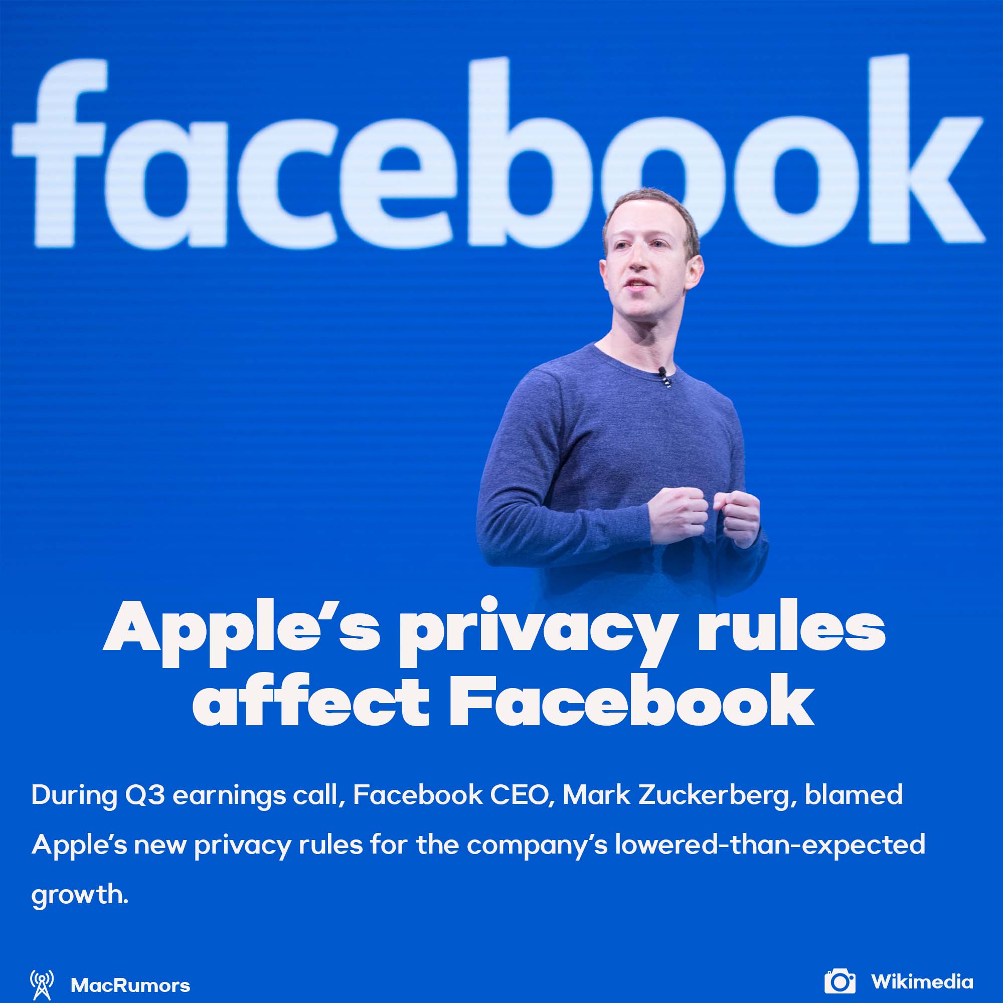 Mark Zuckerberg blames Apple's privacy policy for lower than expected earnings