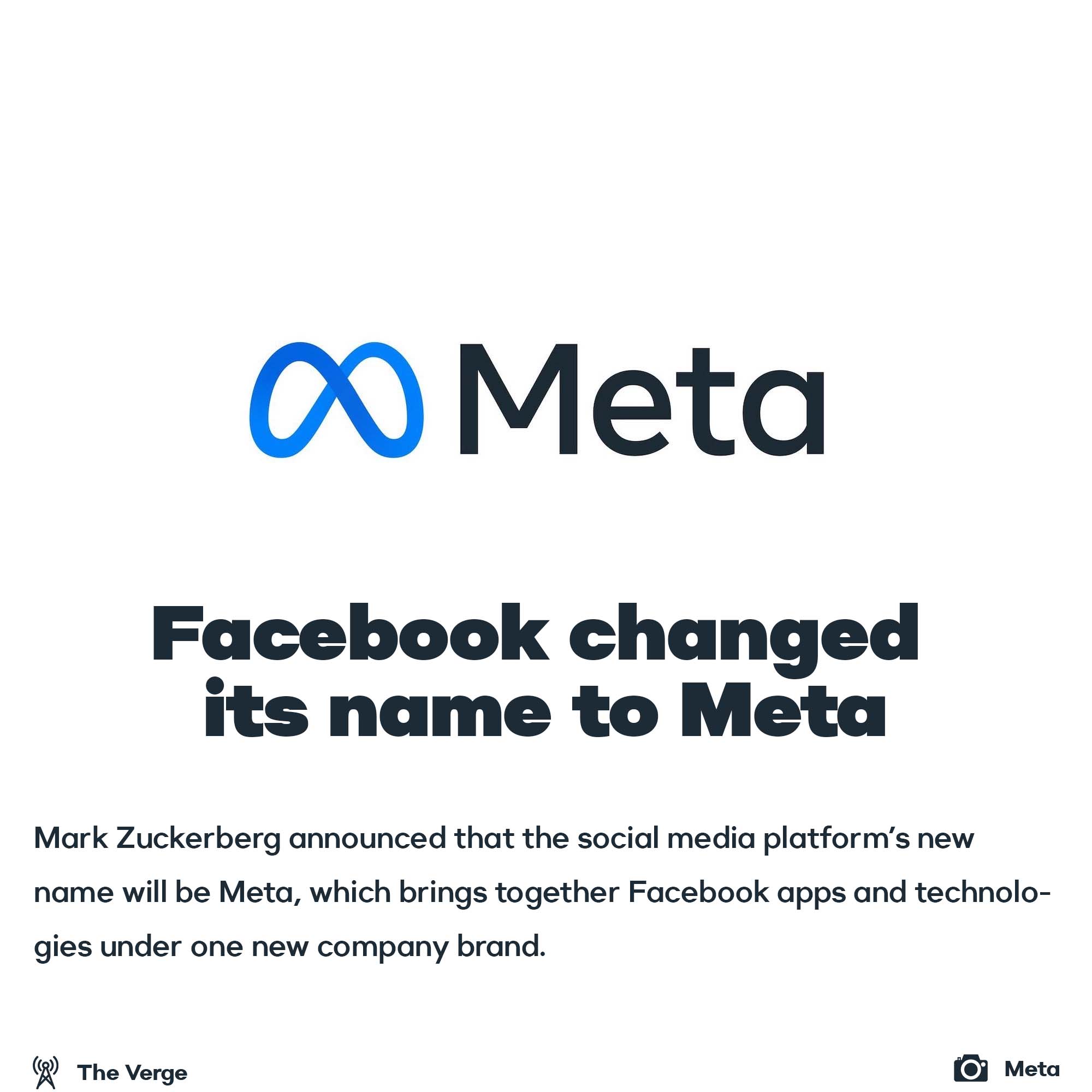 Facebook renamed to Meta