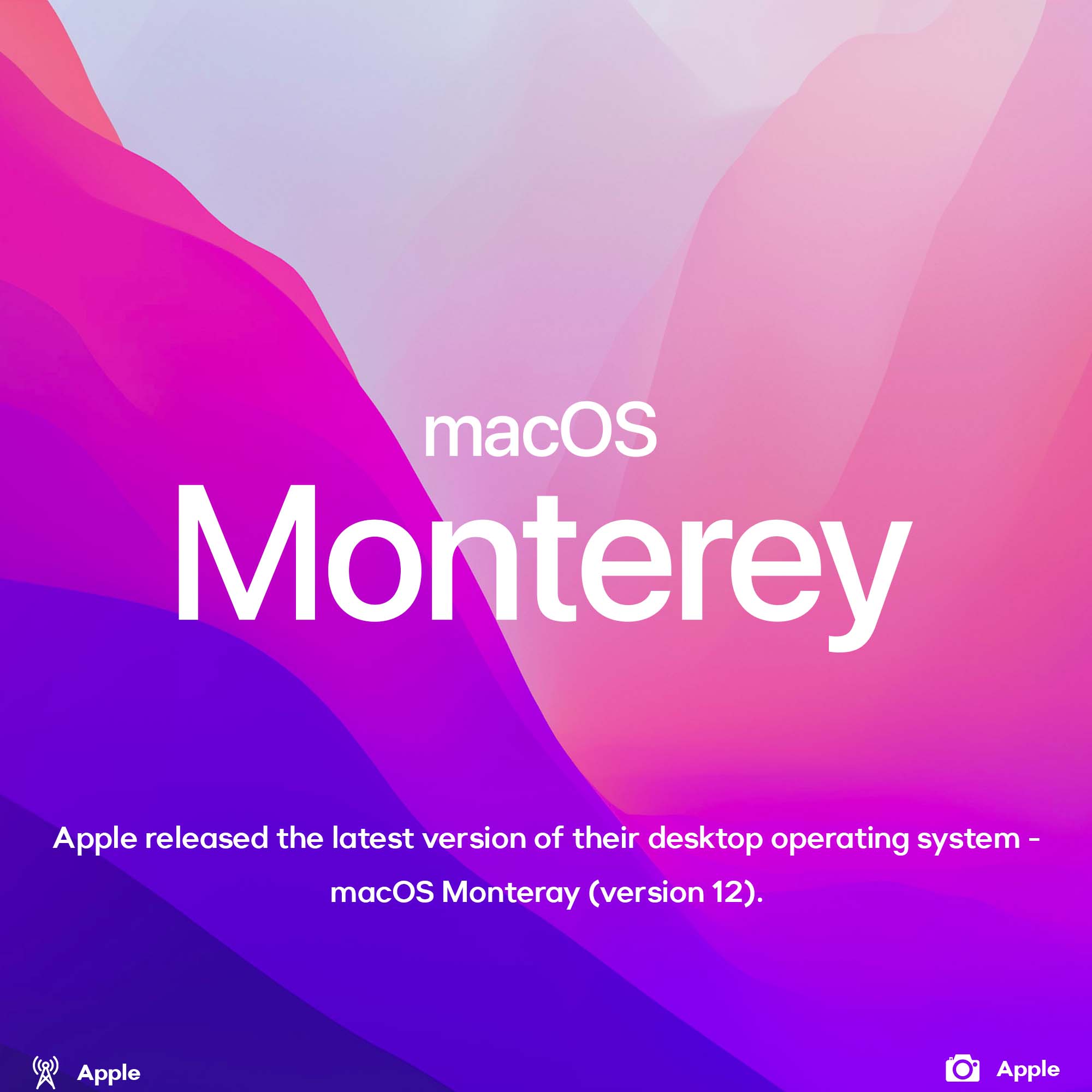 macOS Monterey released