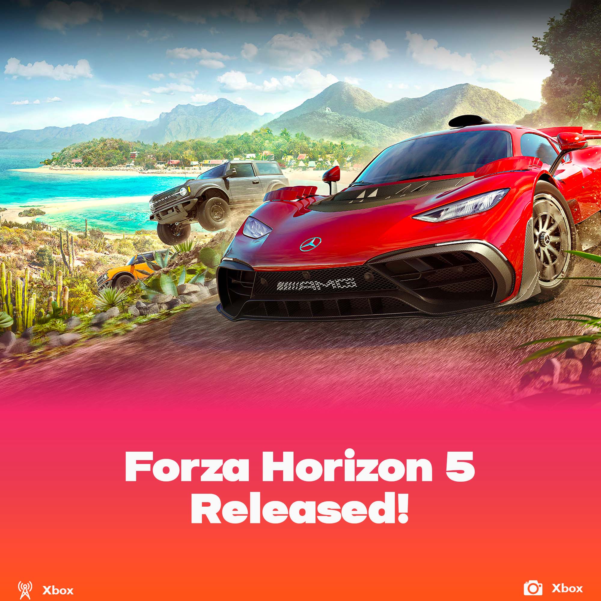 Microsoft released Forza Horizon 5 on Xbox and PC