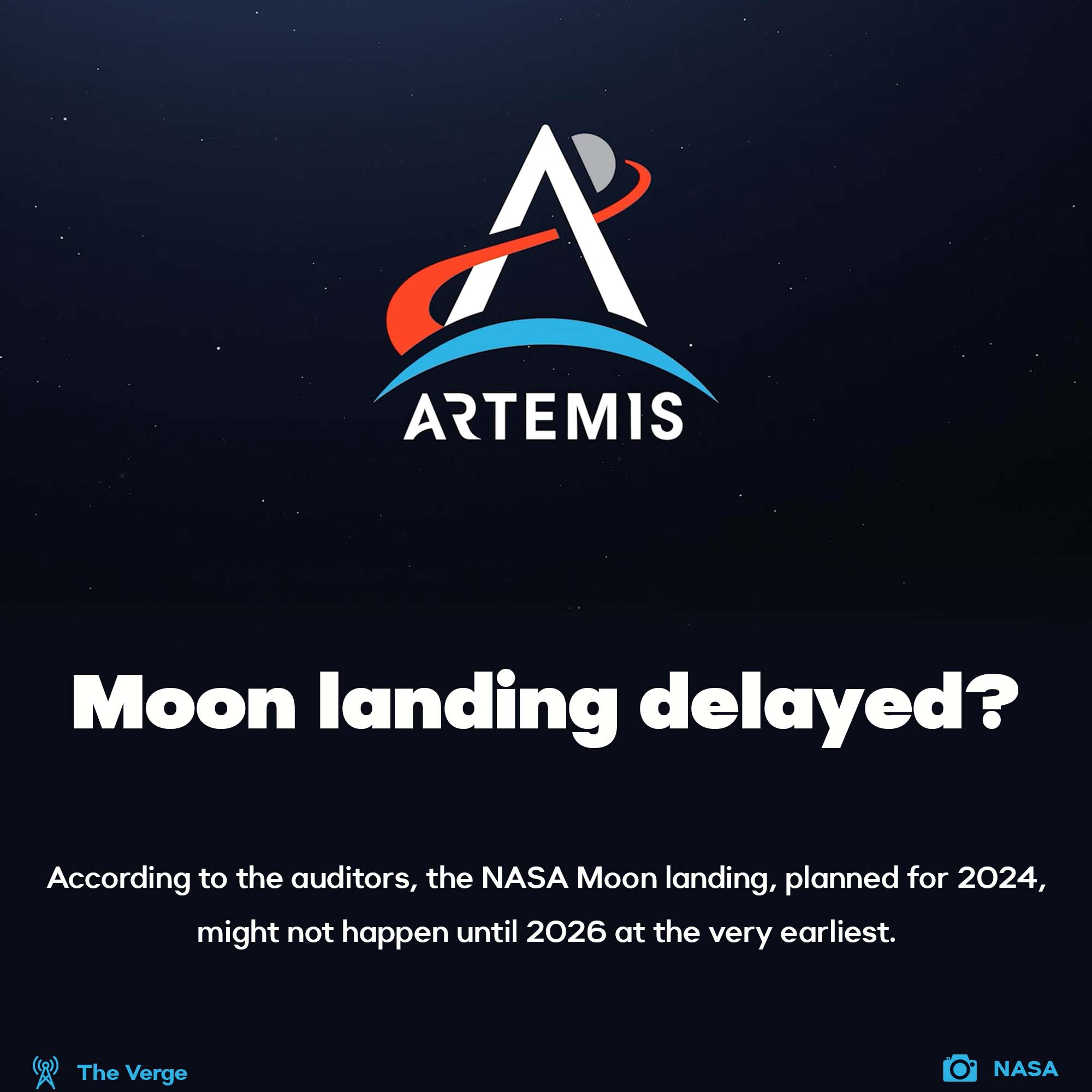 Moon landing delayed?