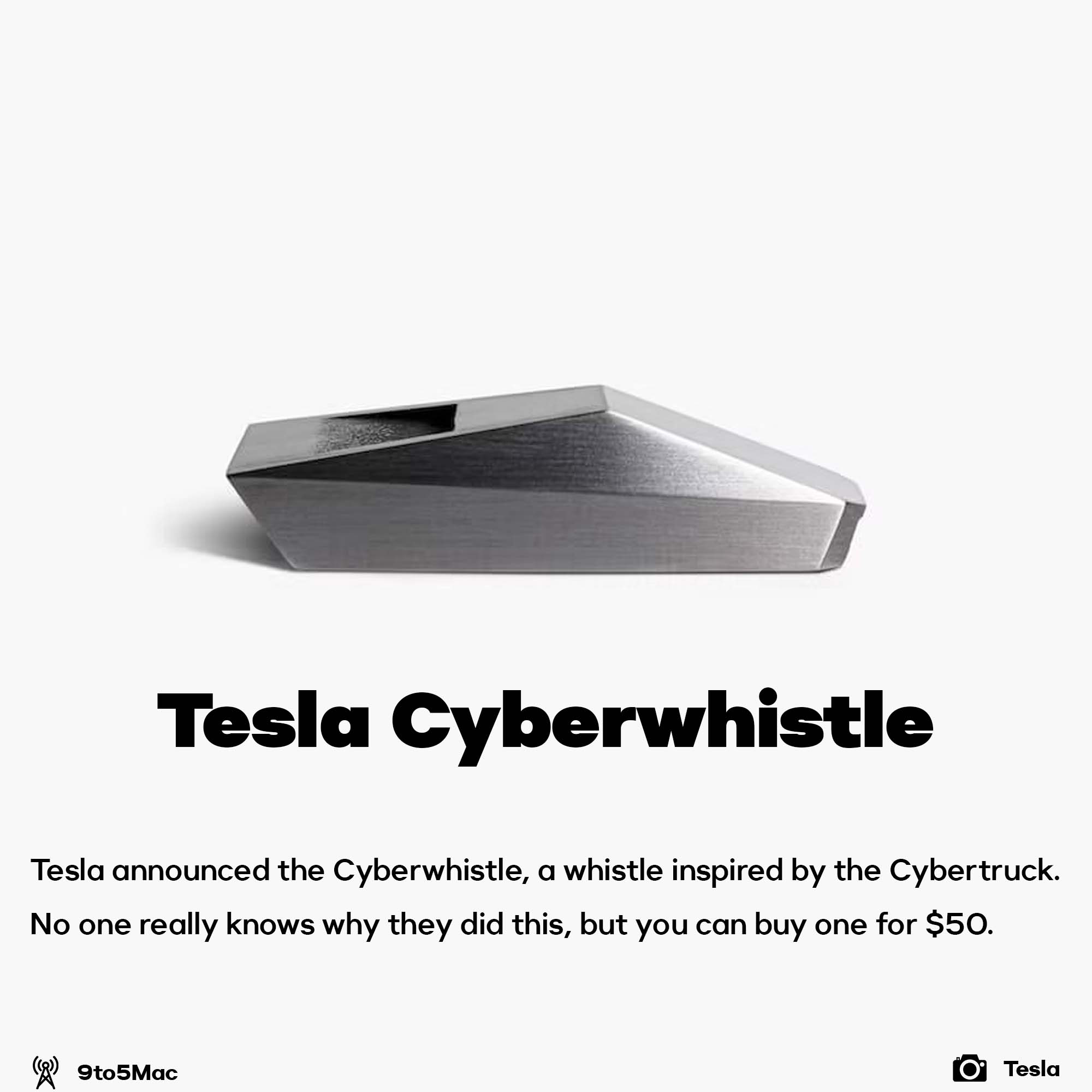 Tesla announced the Cyberwhistle