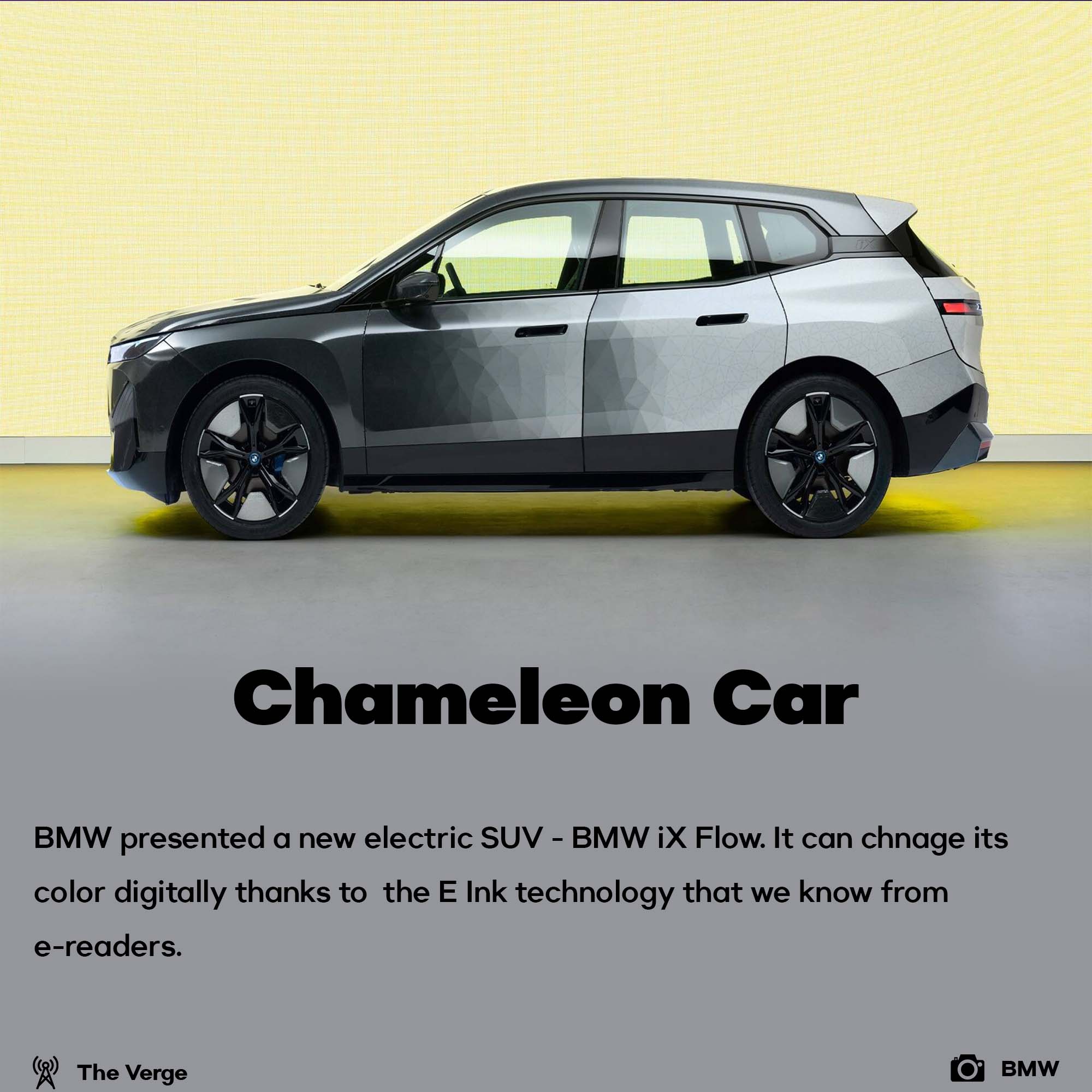 BMW iX Flow Chameleon Car