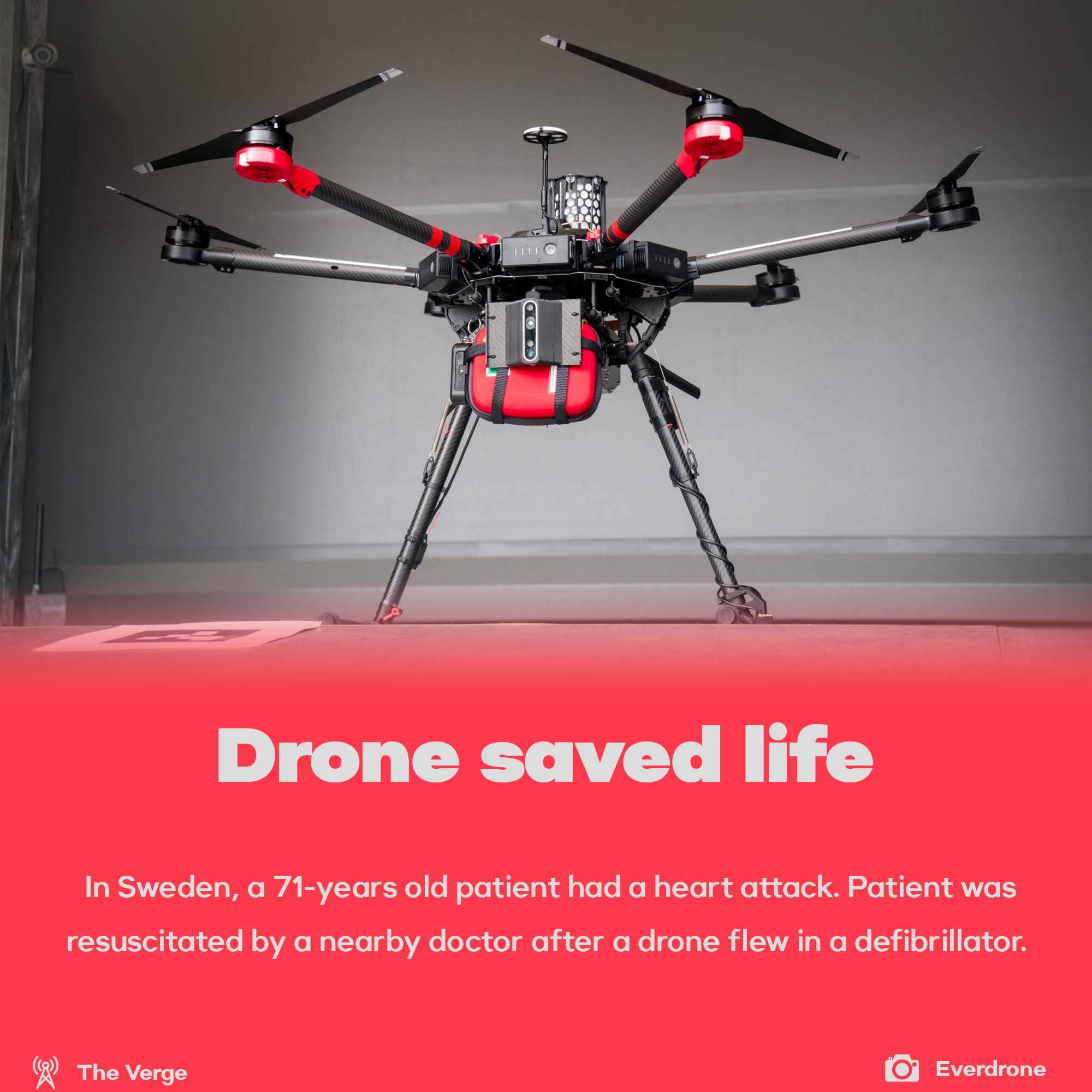 Drone saved life