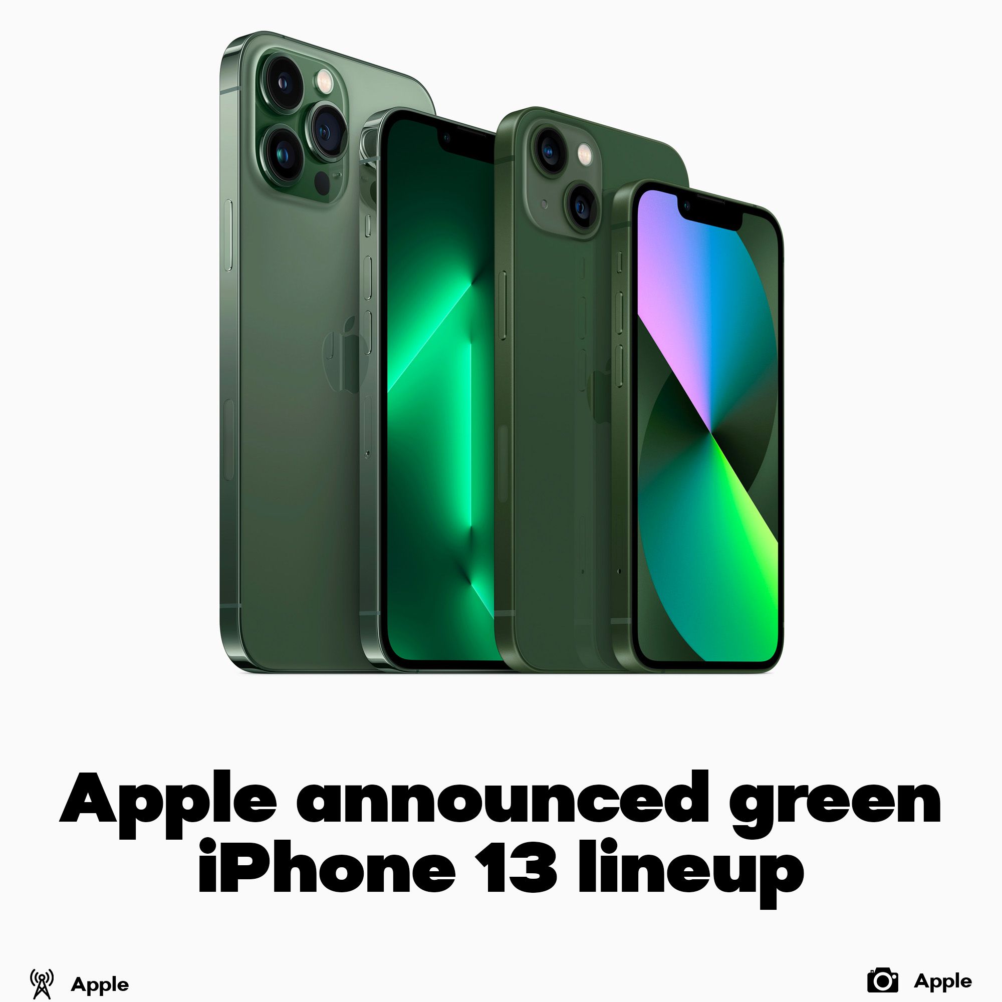 Apple introduced Green iPhone_13 lineup
