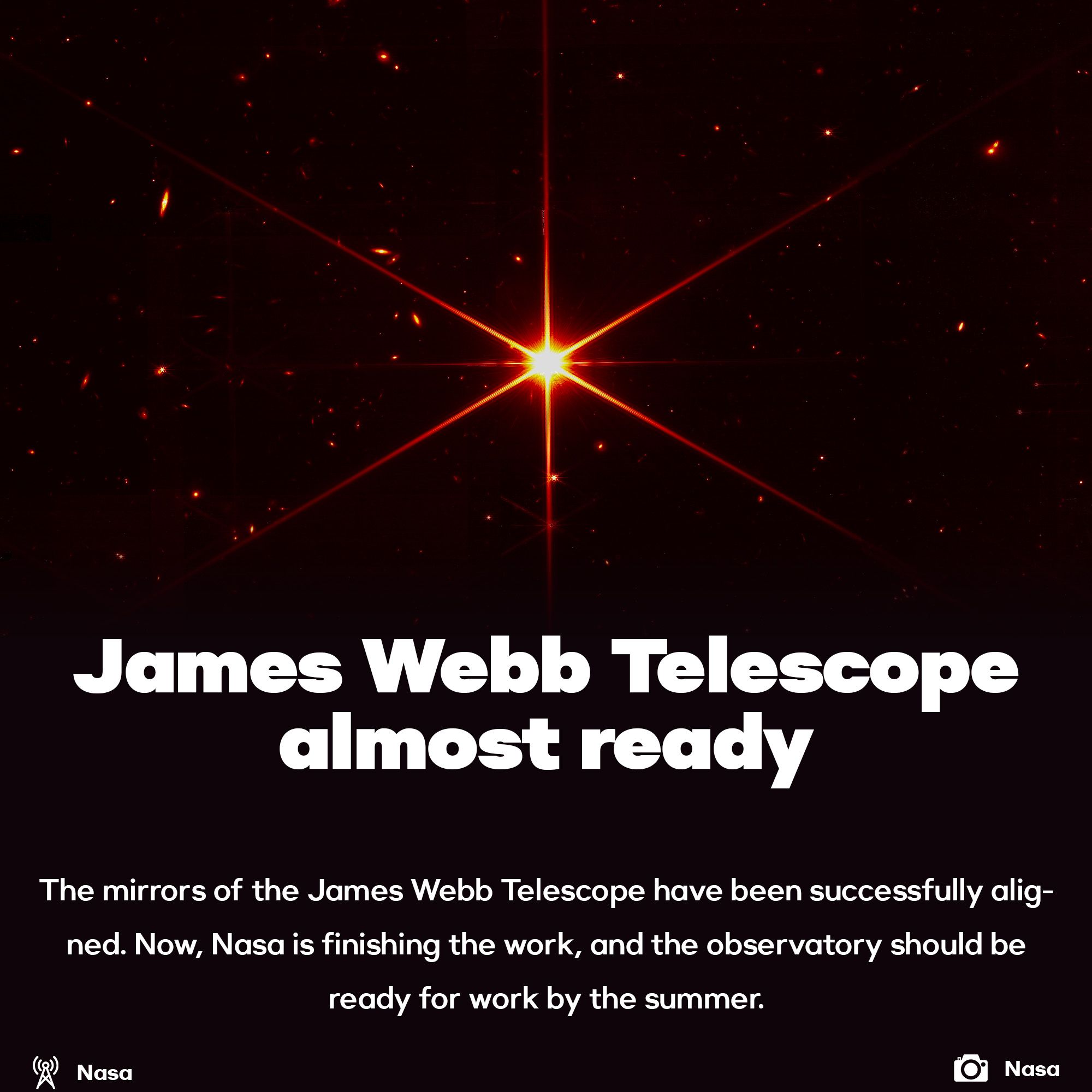 James Webb Telescope almost ready