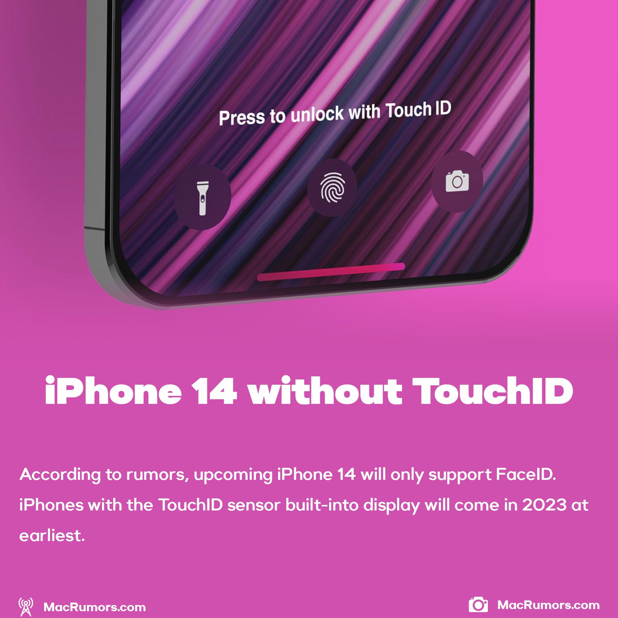iPhone 14 without TouchID