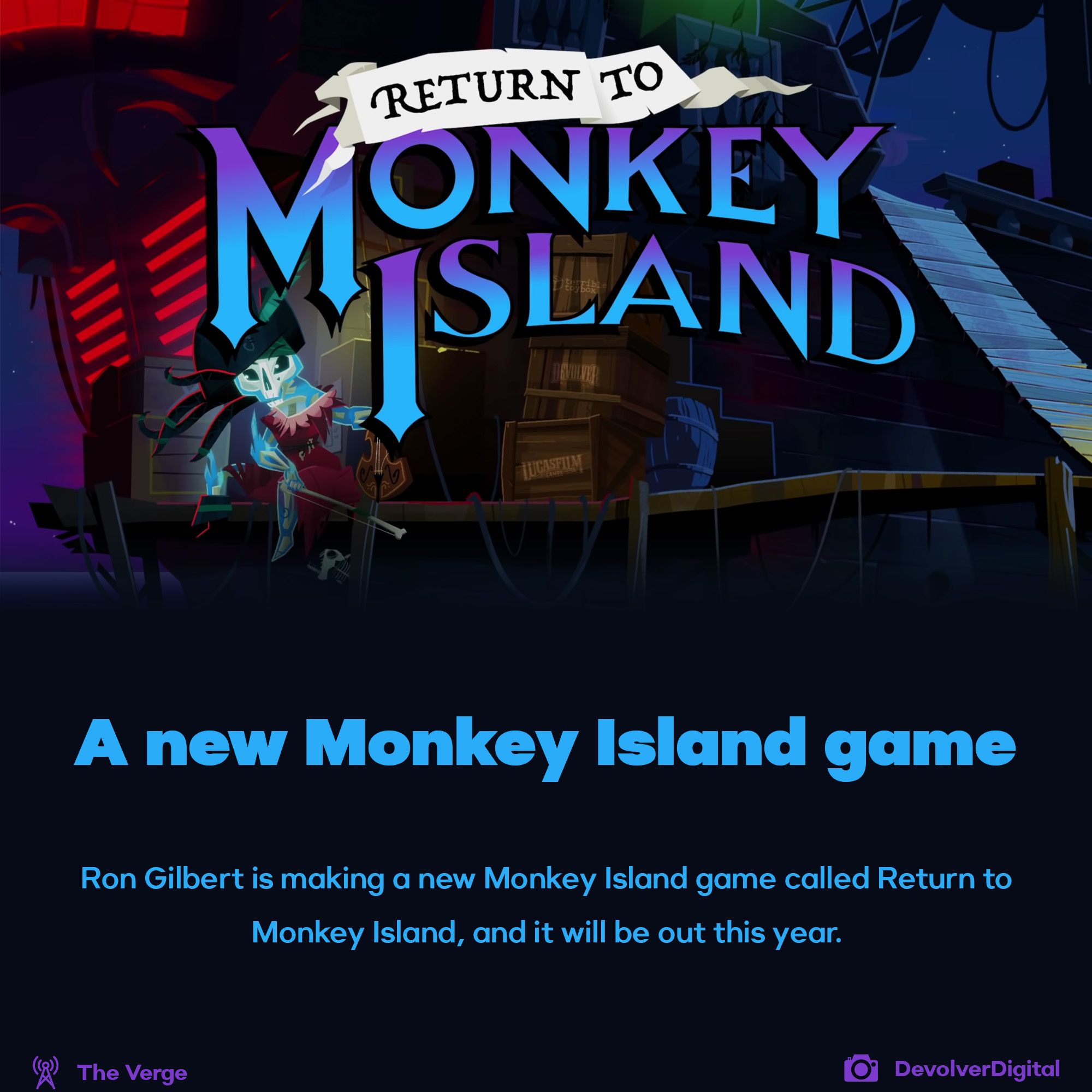 Return to Monkey Island announced