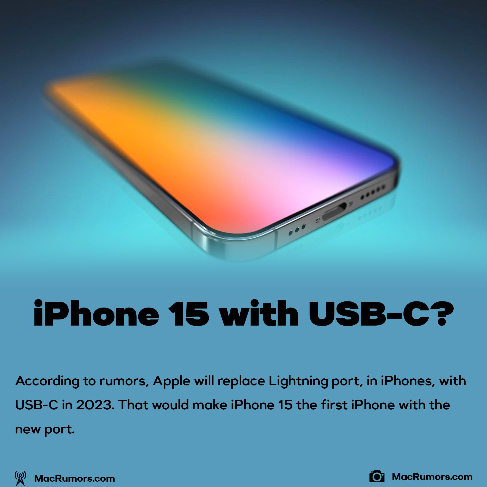 iPhone 15 with USB-C