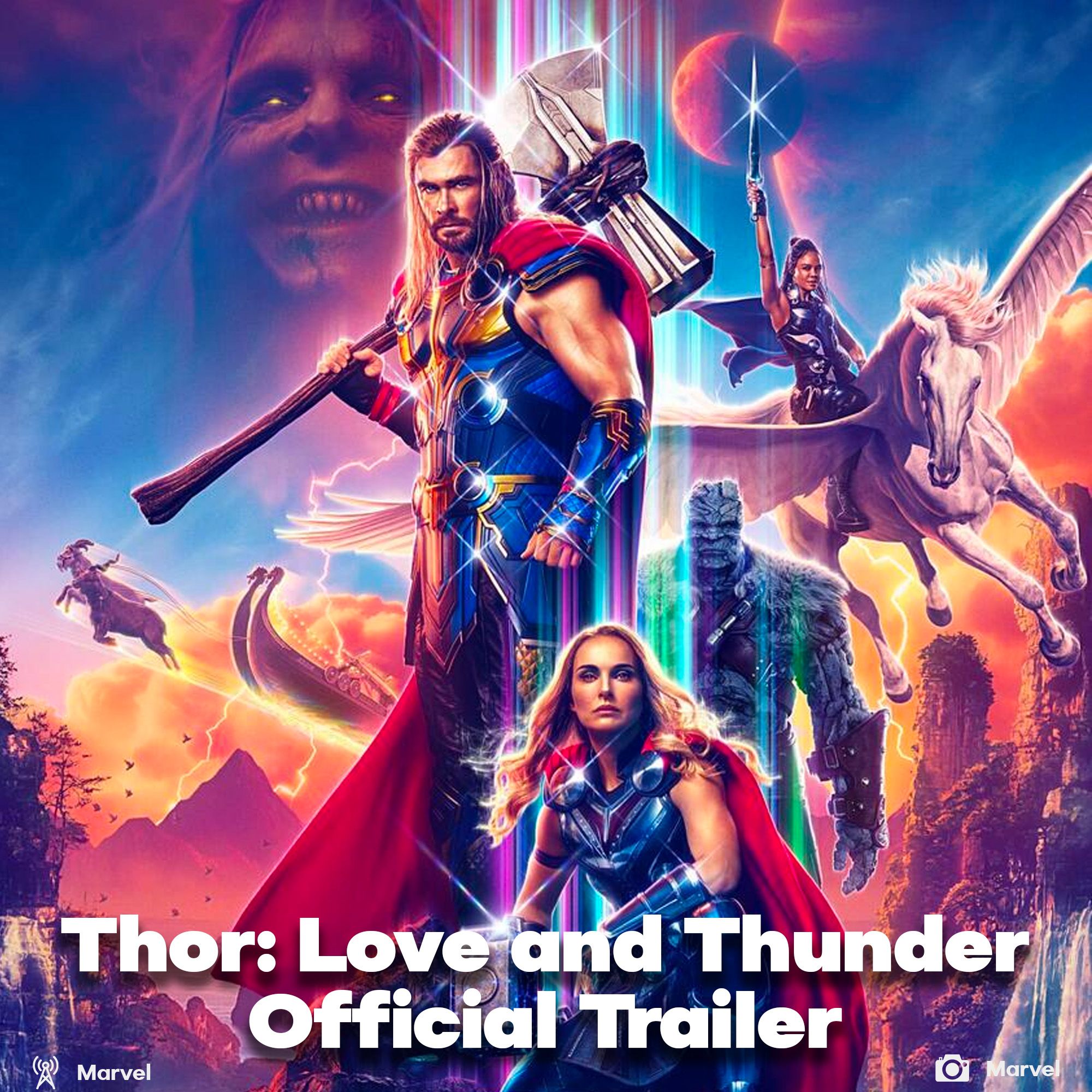 Thor love and thunder trailer reelased