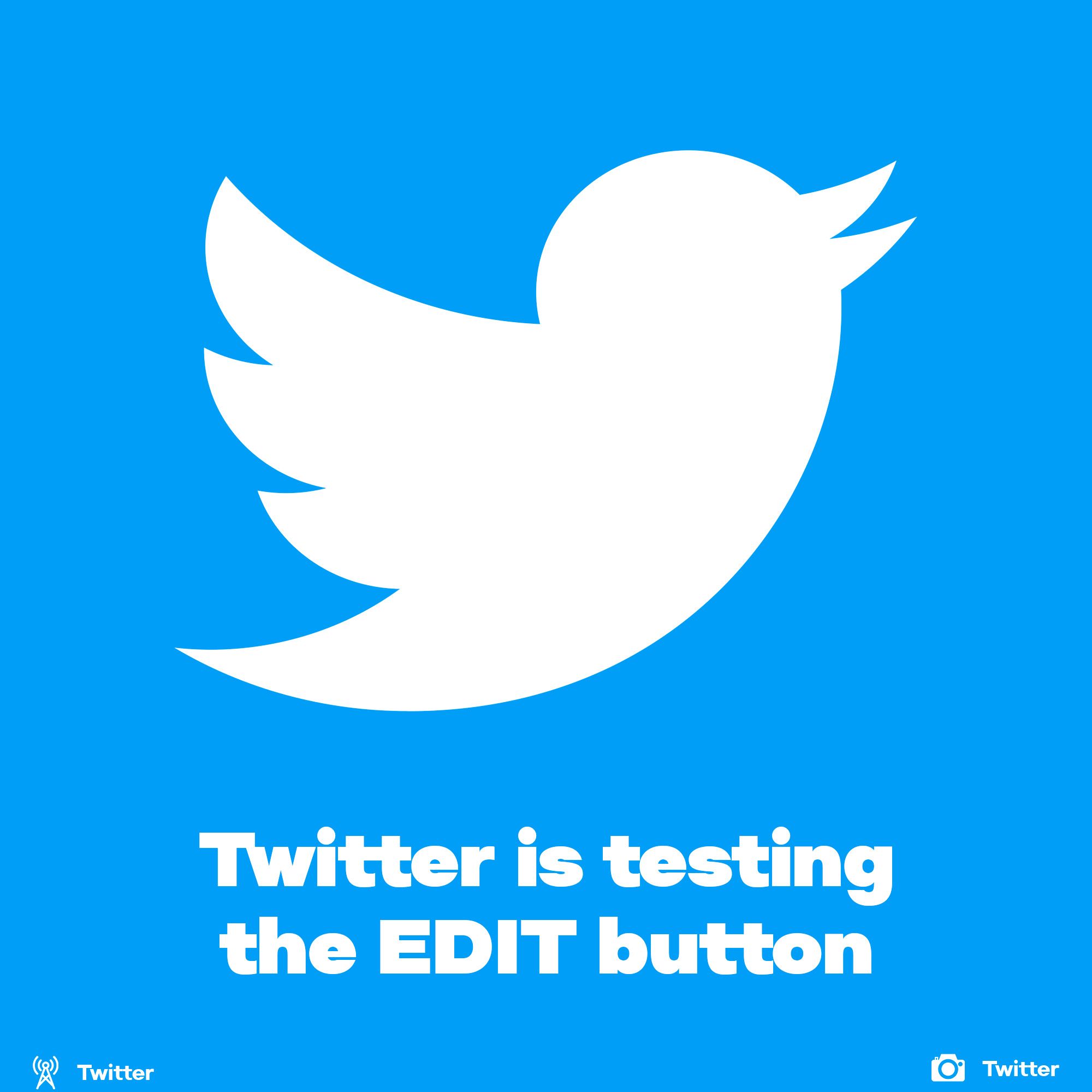 Twitter tests edit button