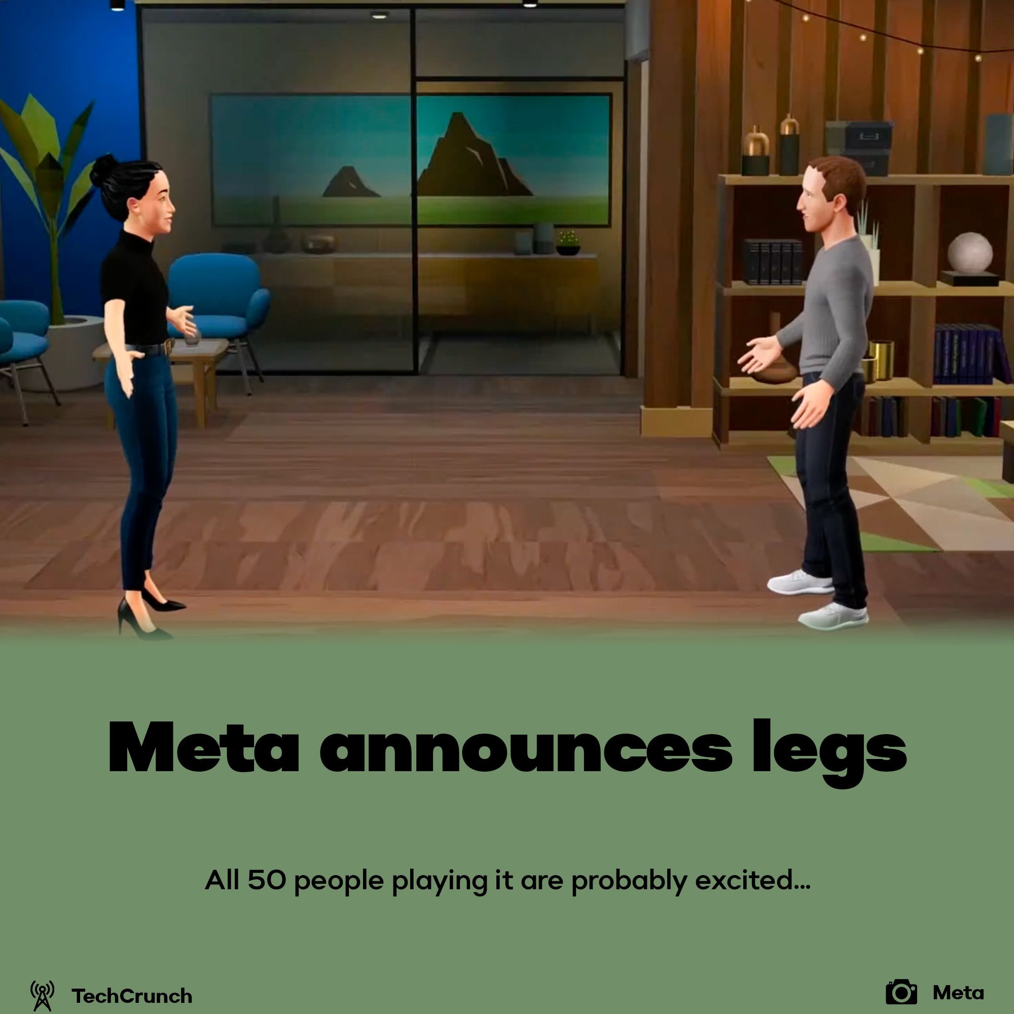 Metaverse announced legs