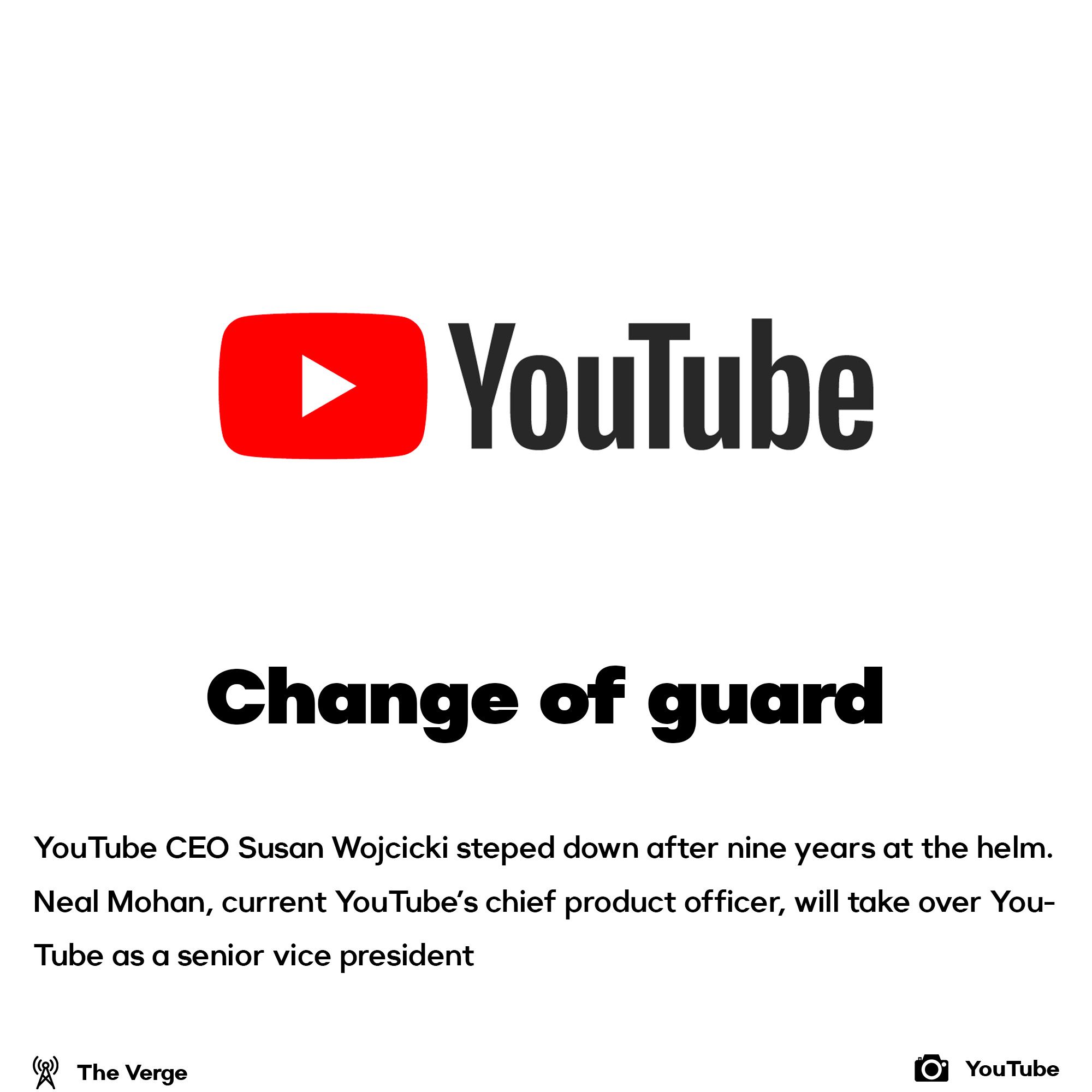 YouTube looses CEO