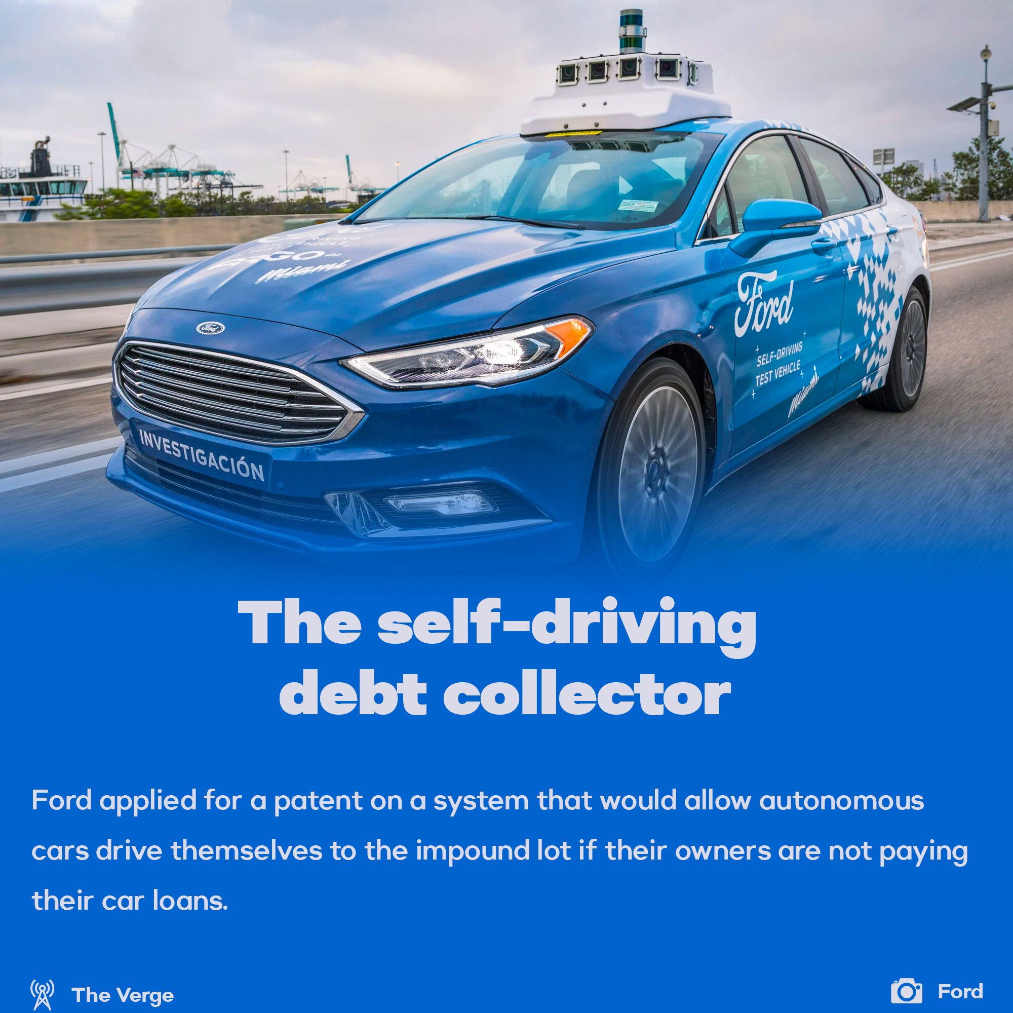Ford self-driving debt collector