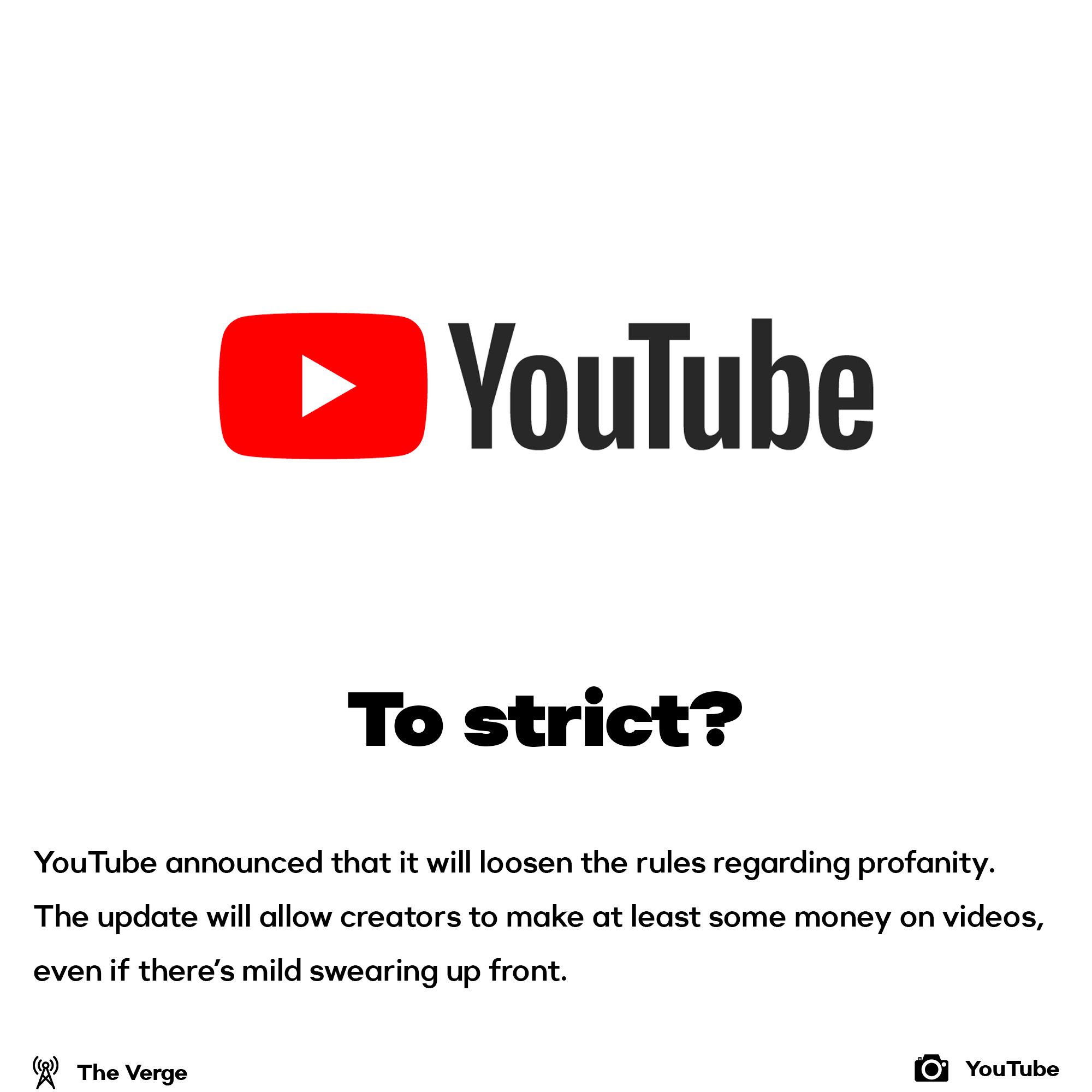 YouTube profanity rules
