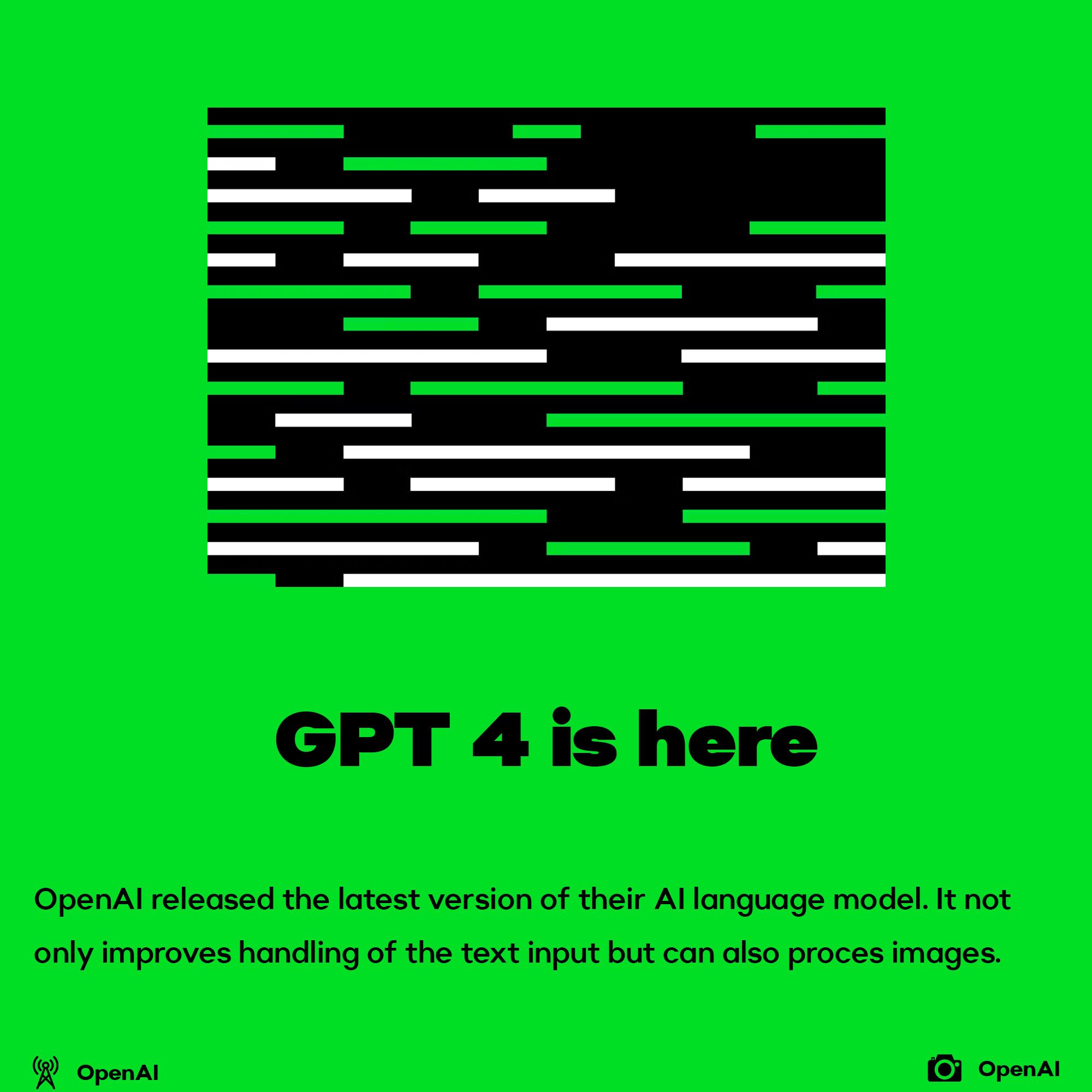GPT4 is here