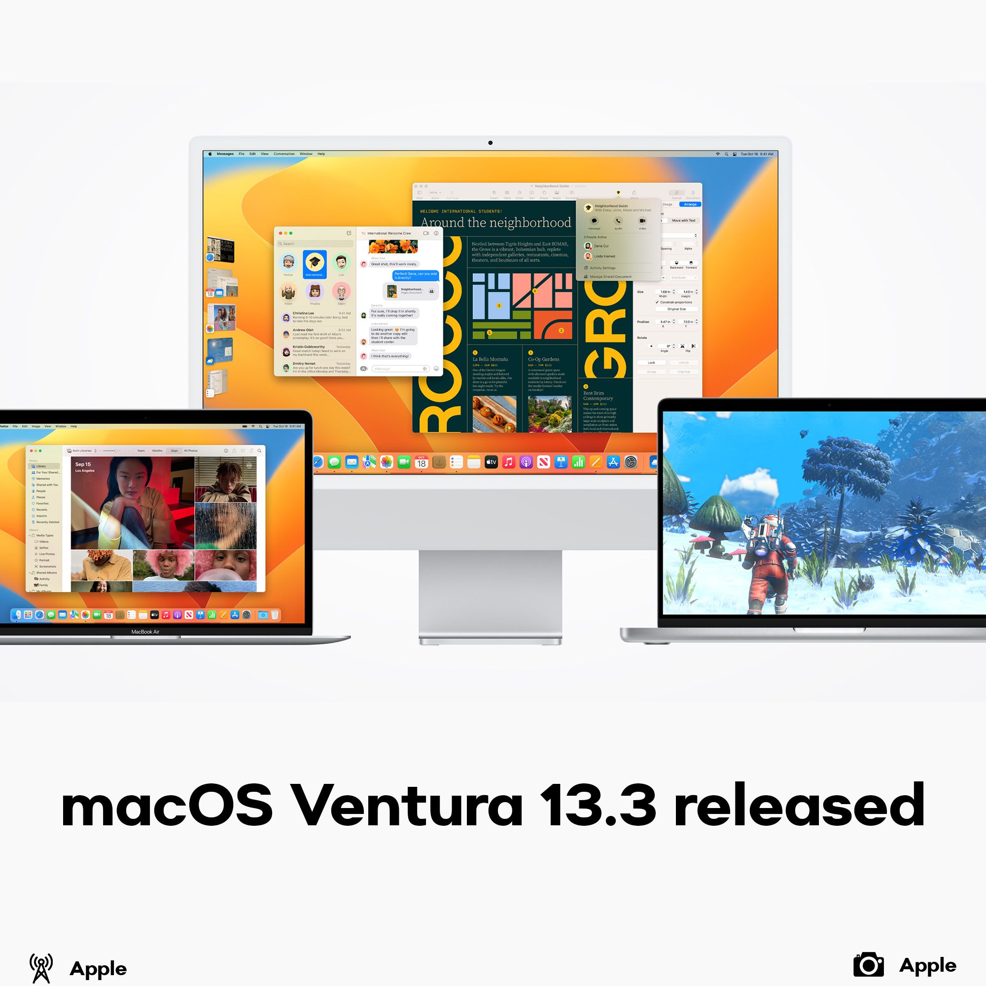 macOS Ventura 13.3 released