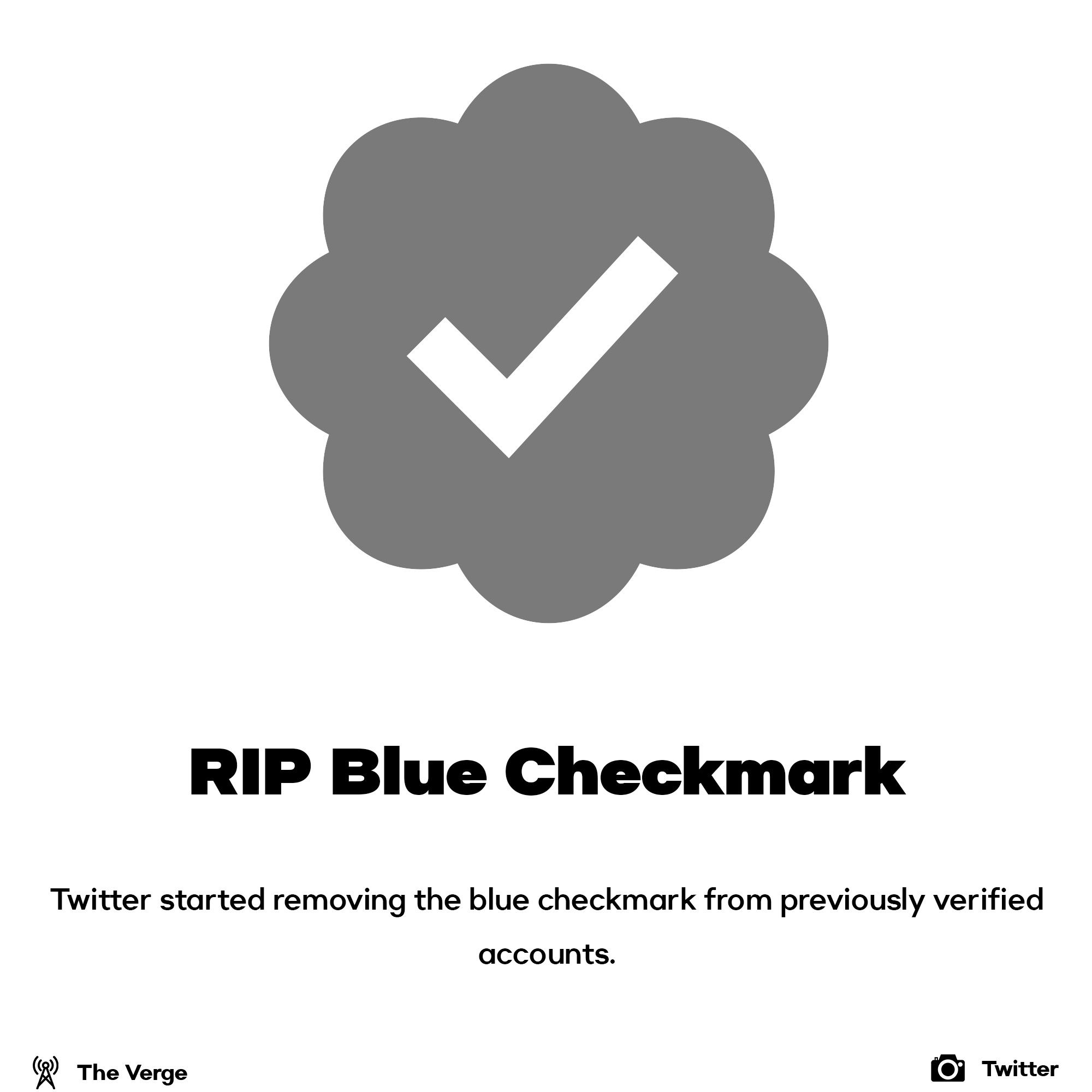 Twitter removes lagacy Blue Checkmark