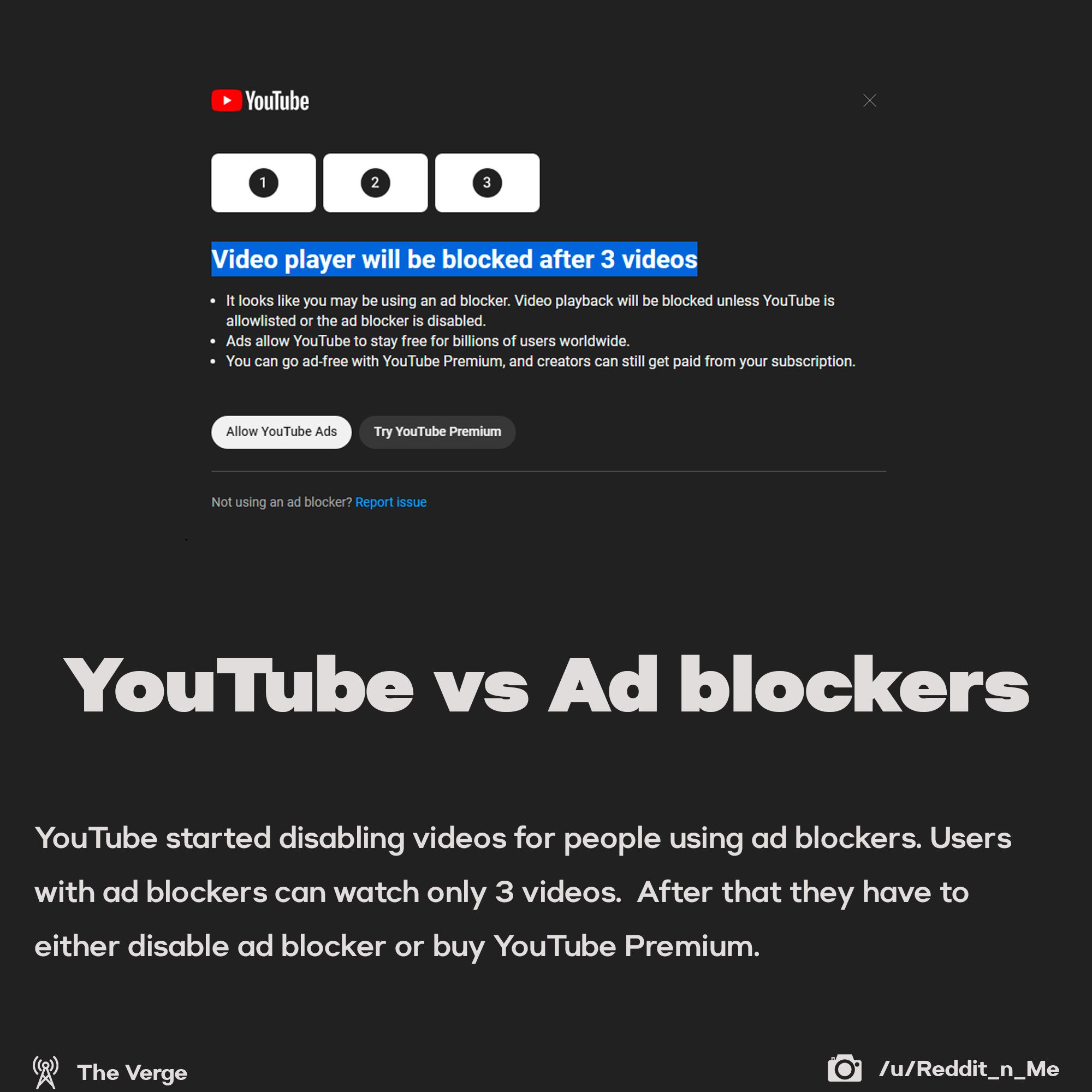 YouTube vs Ad blockers