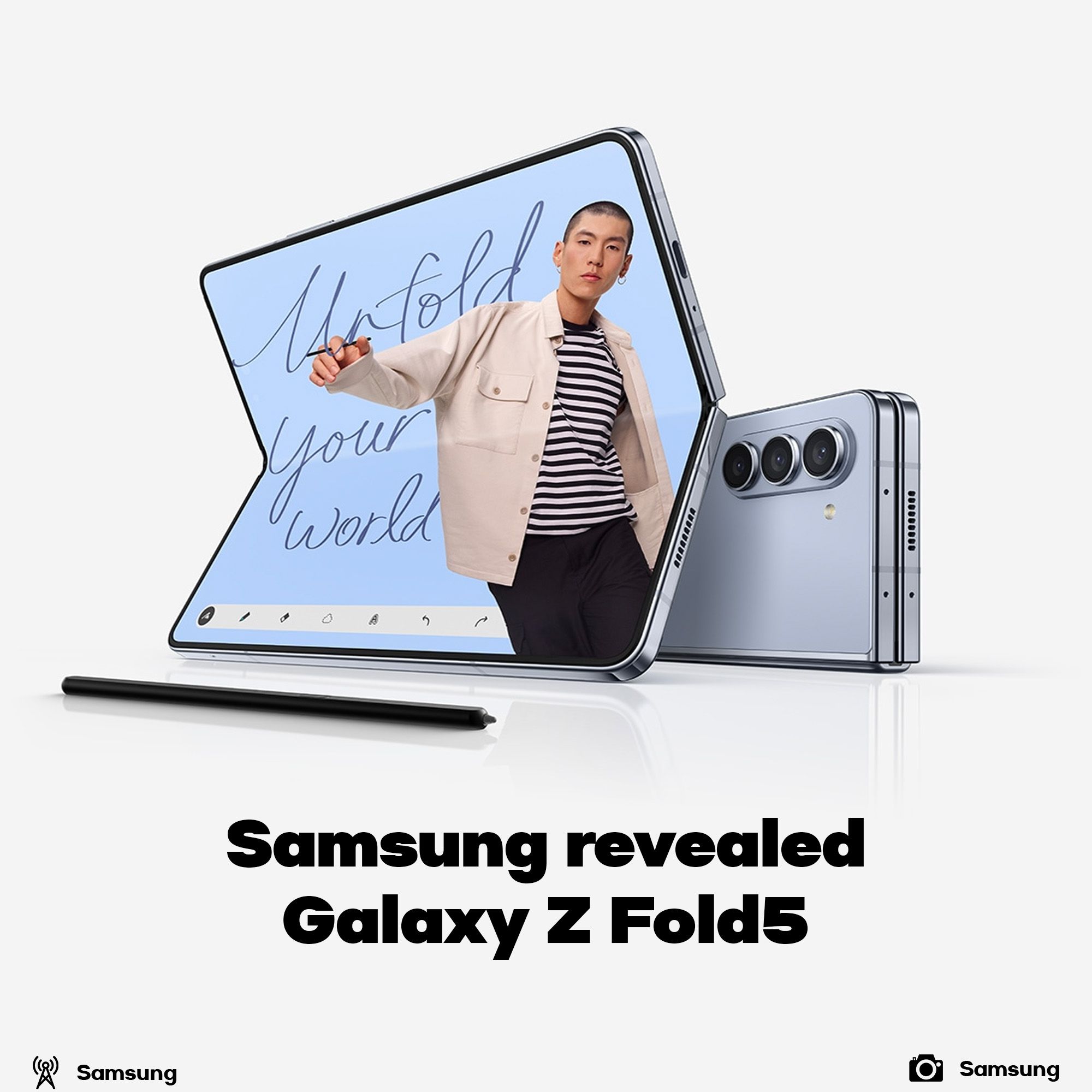 Samsung Galaxy Z Fold5 revealed