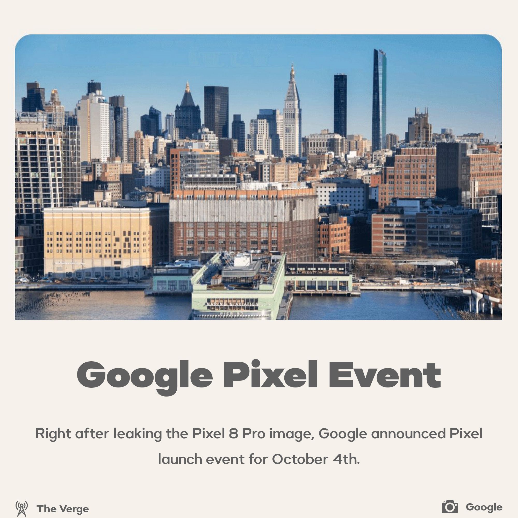 Google Pixel Event announced
