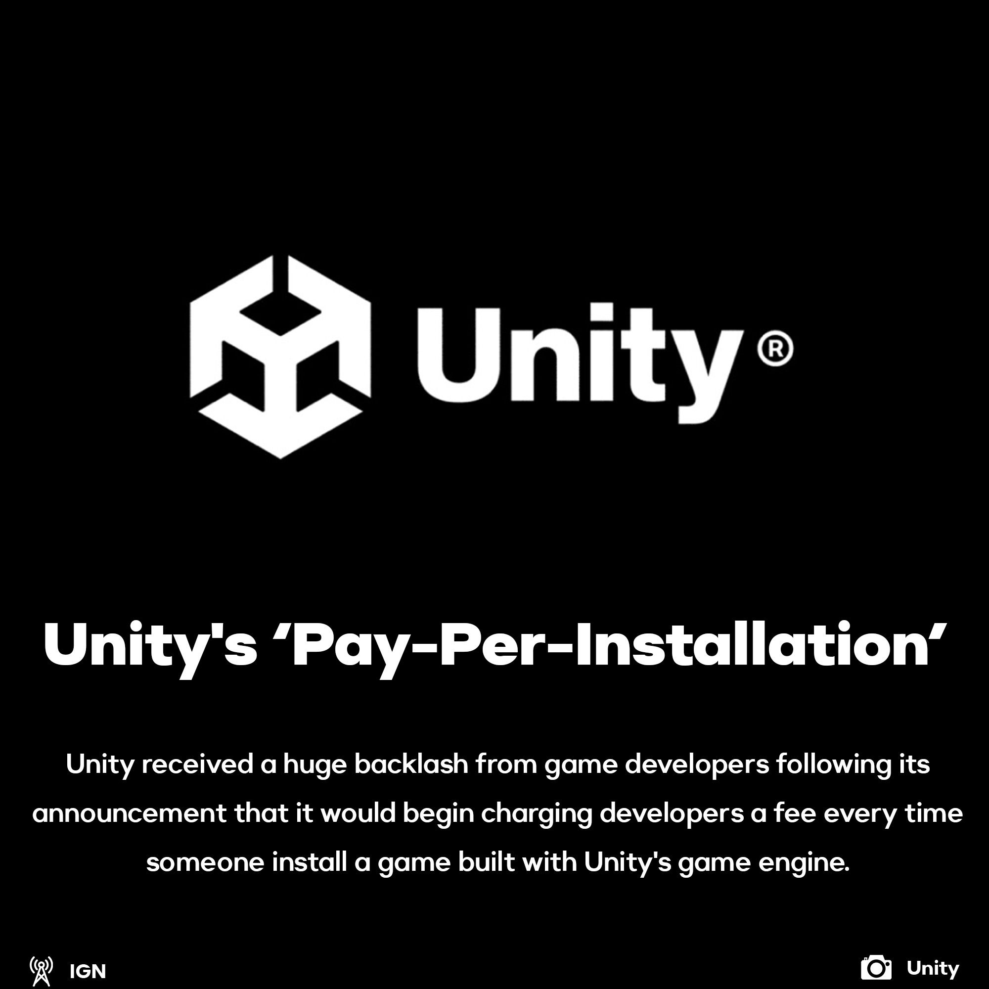 Unity Game Engine controversy