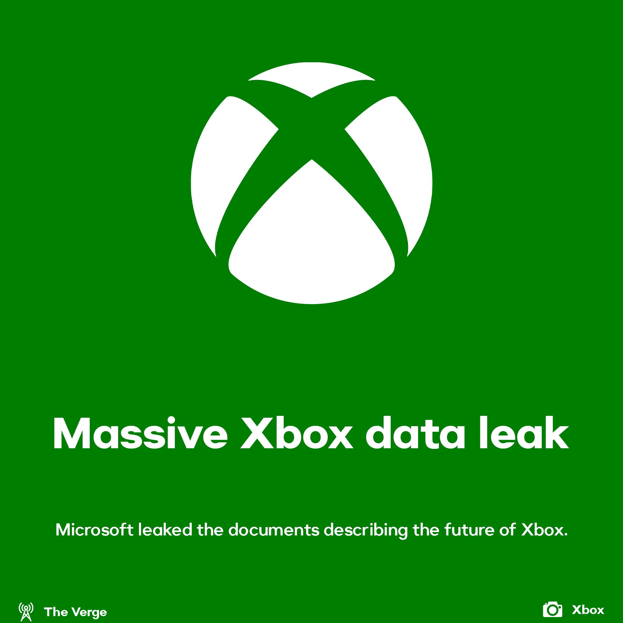 Xbox data leak