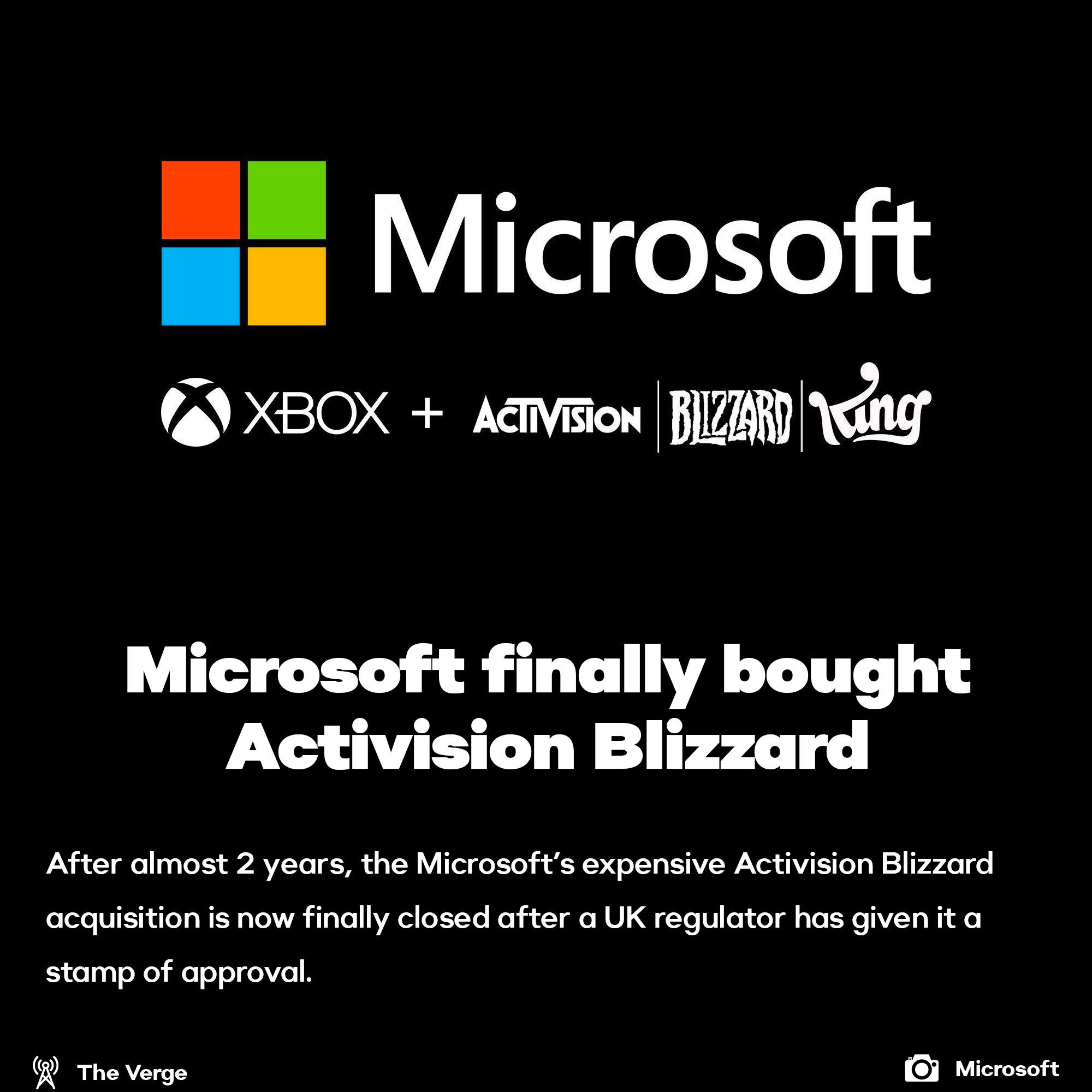 Microsoft finally acquired Activision Blizzard