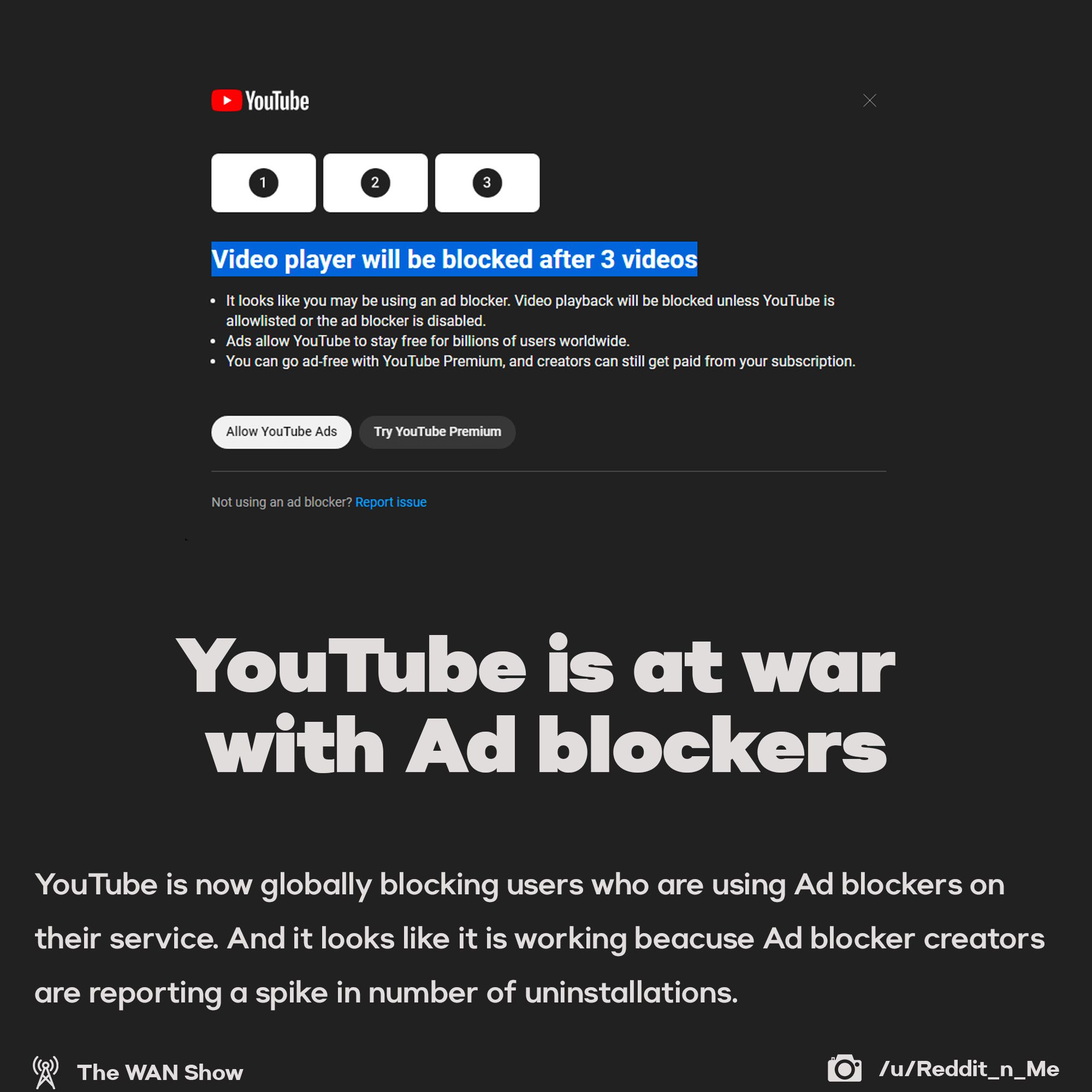 YouTube is at war with Ad blockers
