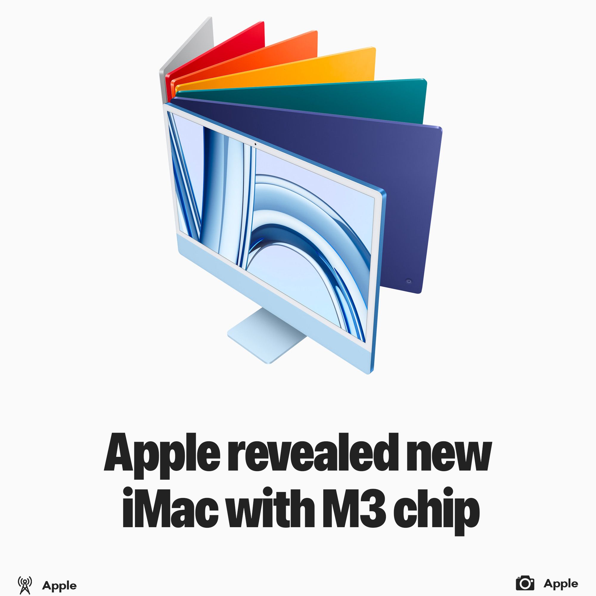 Apple revealed new iMac with M3 chip