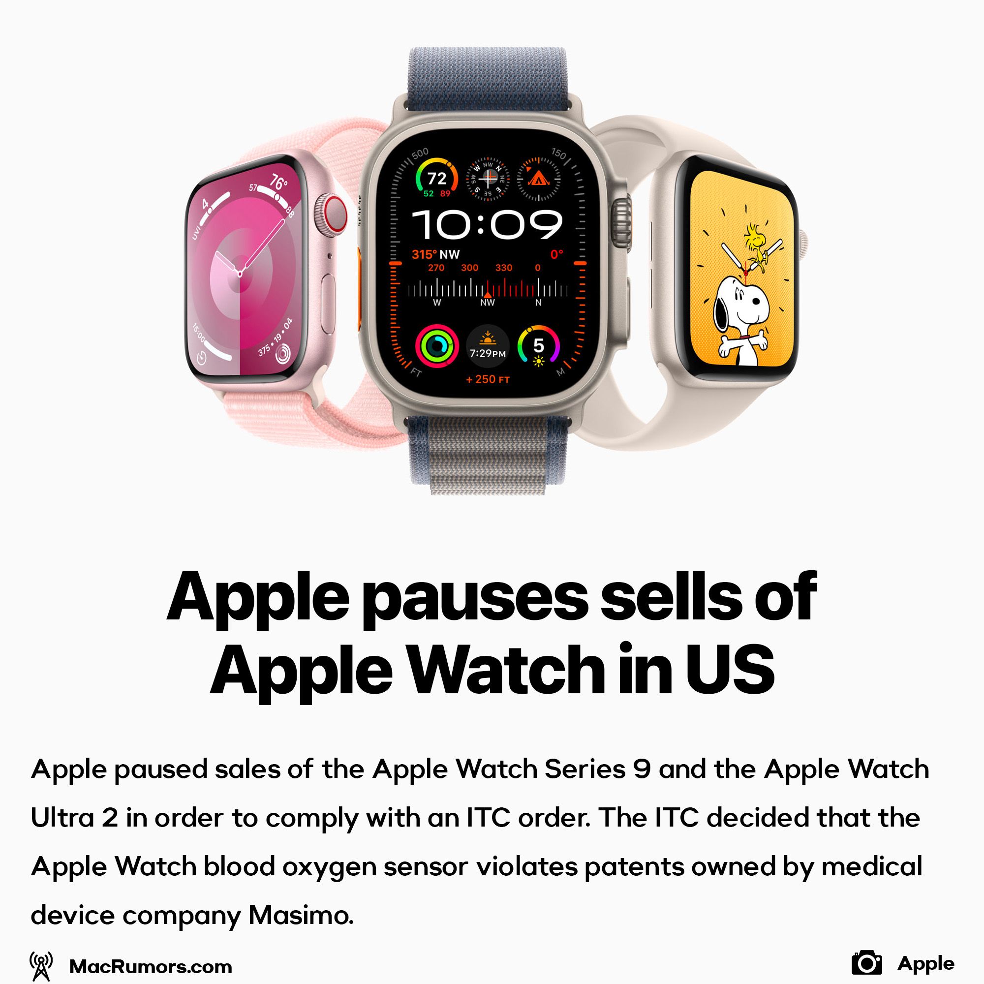 Apple pauses sells of Apple Watch in US