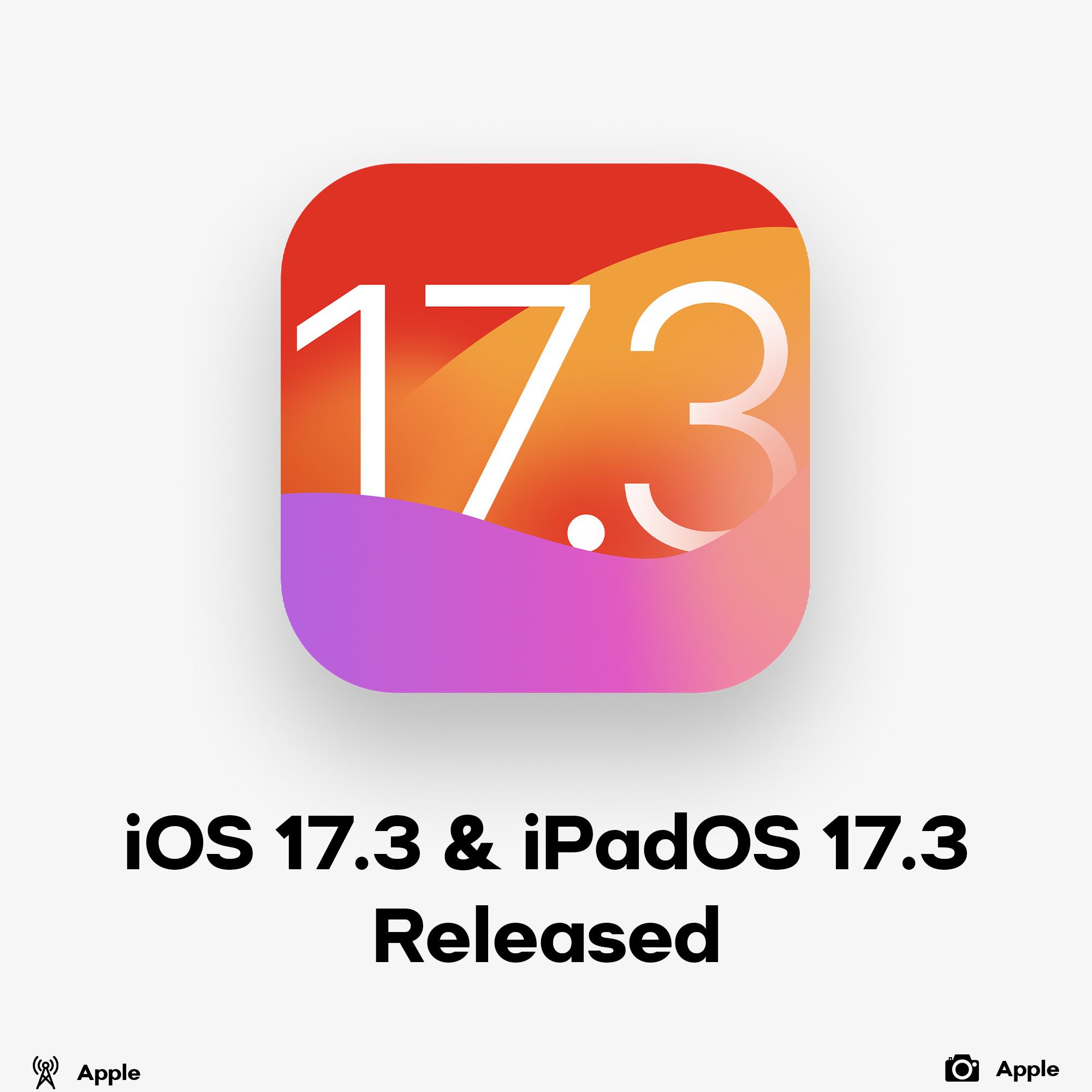 iOS 17.3 & iPadOS 17.4 released