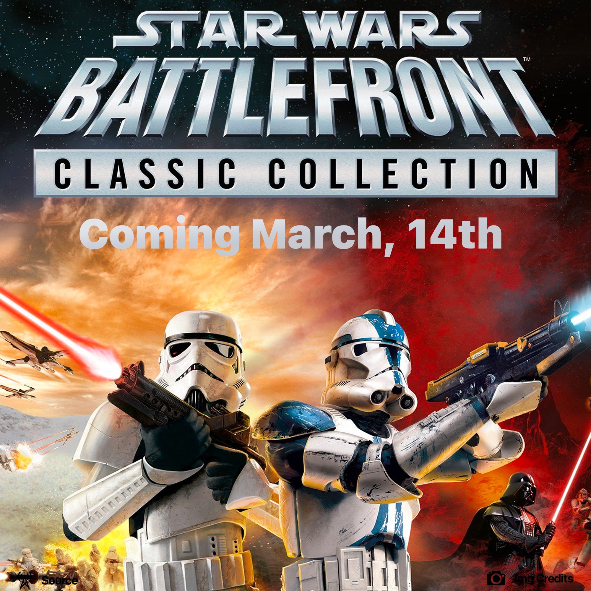 Classic Battlefront 1 & 2 are coming back on March 14th