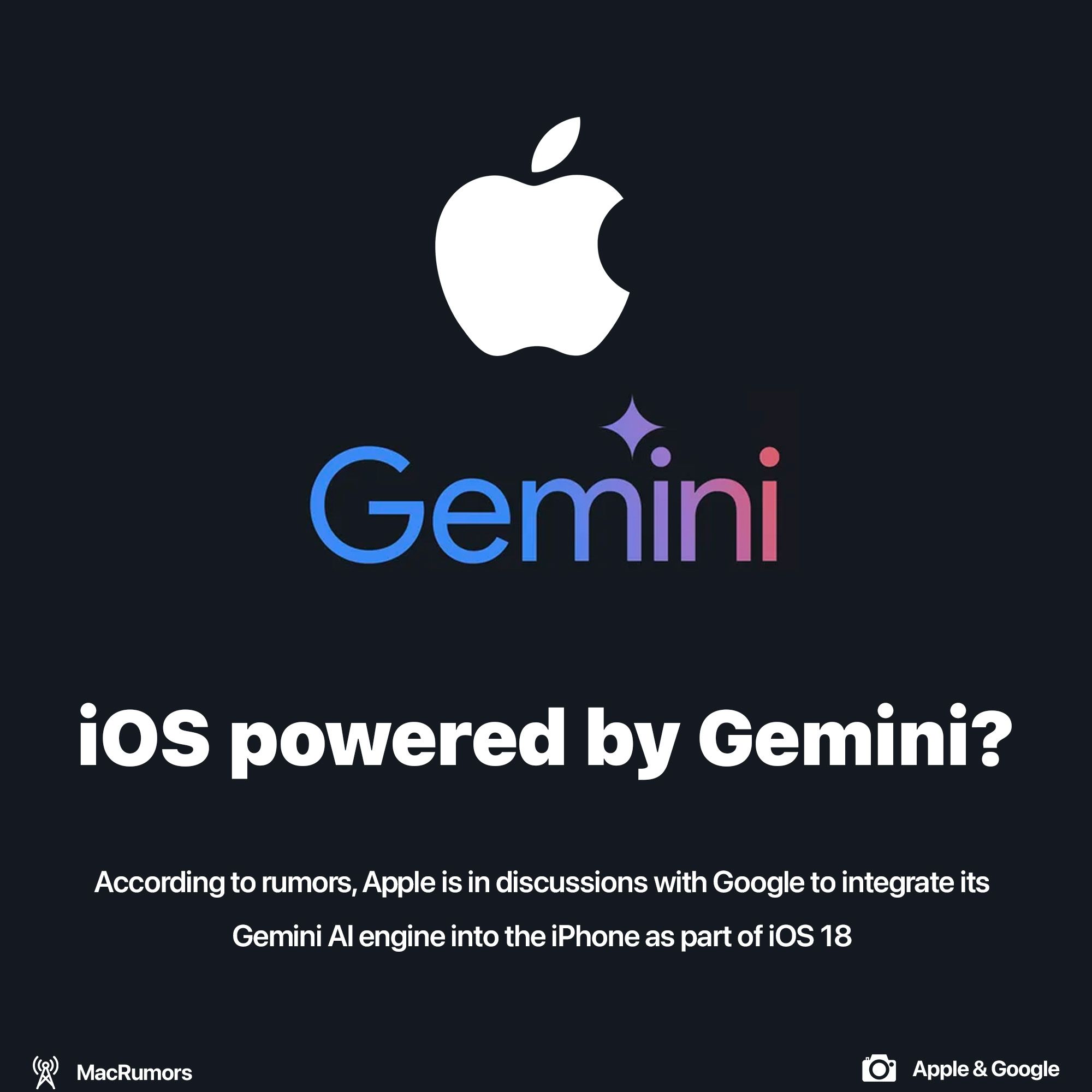 iOS powered by Google Gemini