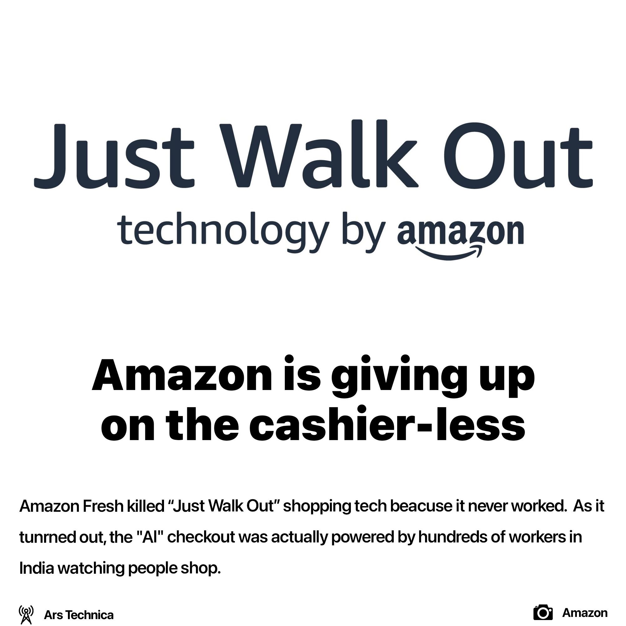 Amazon AI technology was actually humans 