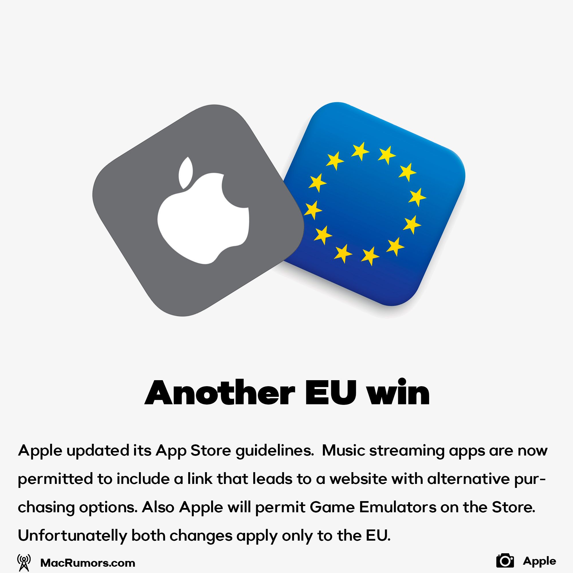 EU wins another battle with Apple