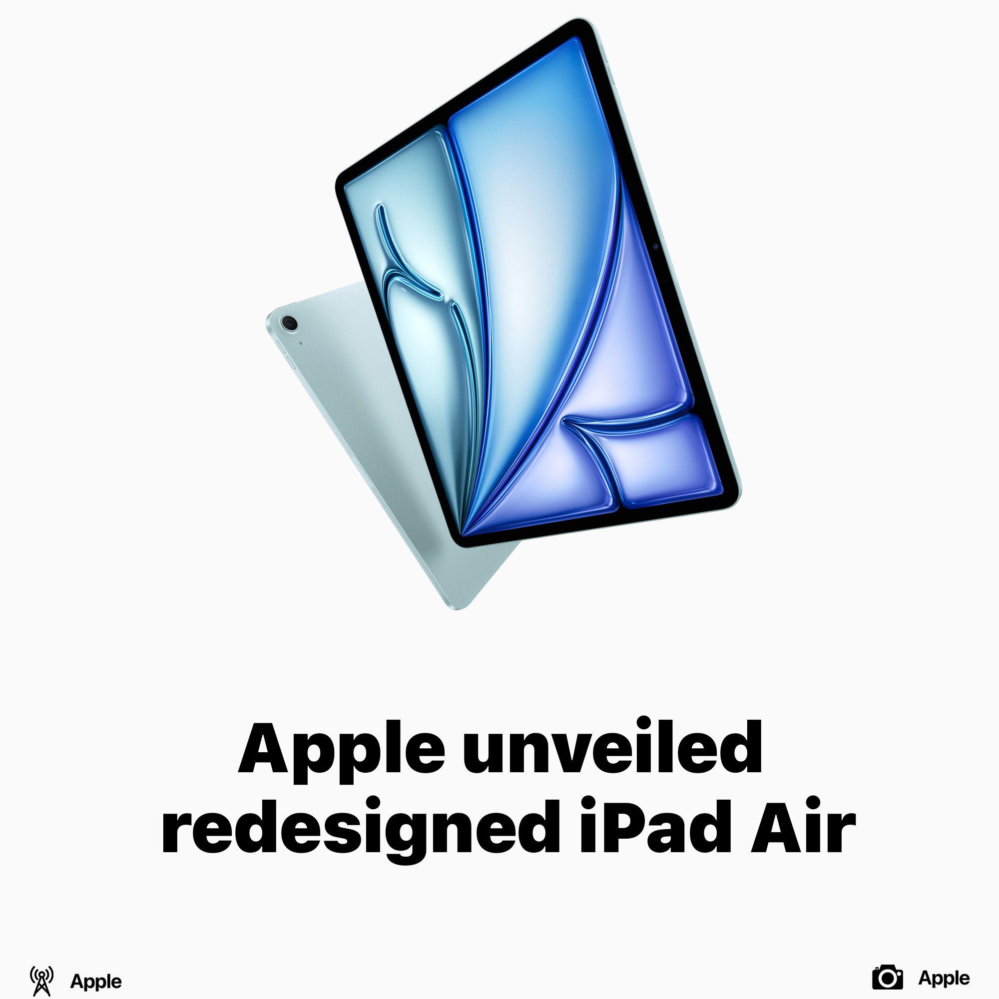 Apple unveiled redesigned iPad Air