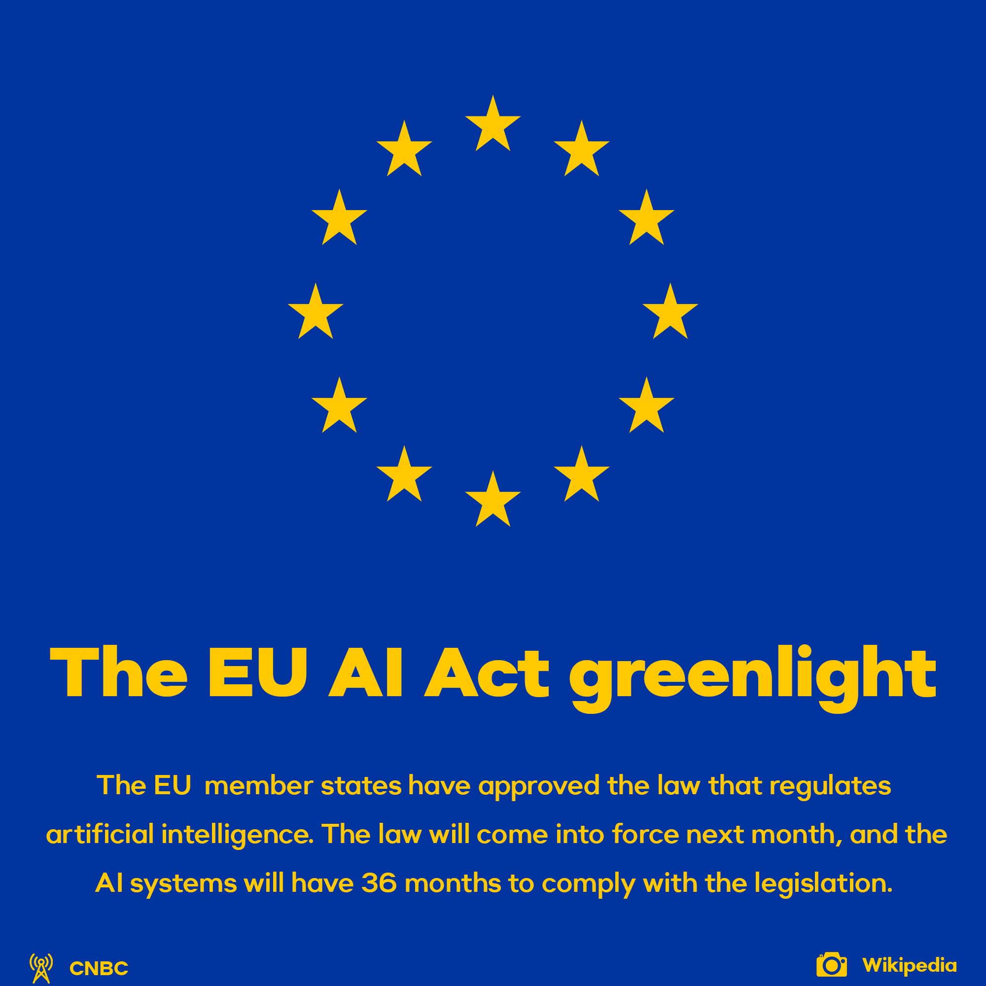The EU AI Act greenlight