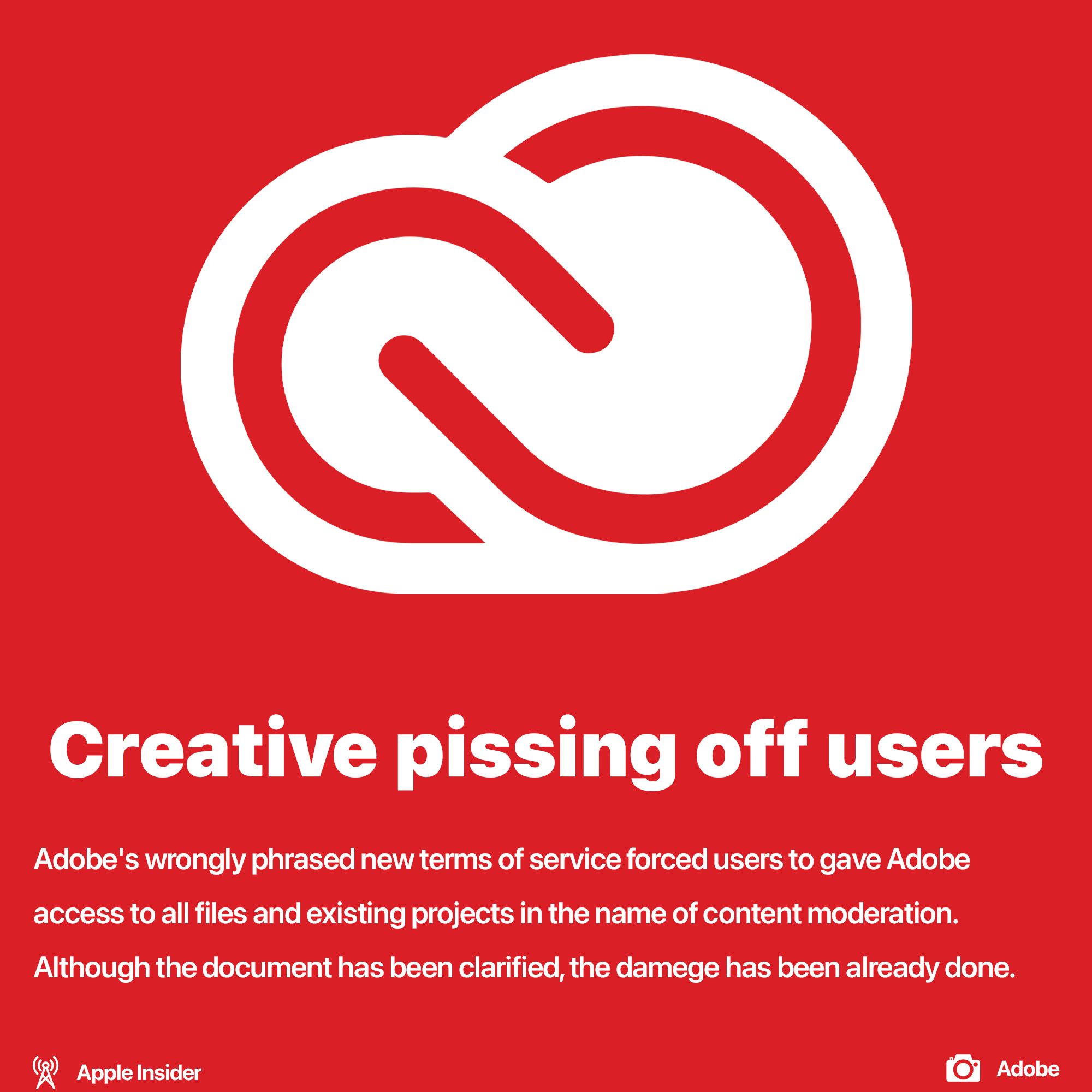 Adobe pissing off users