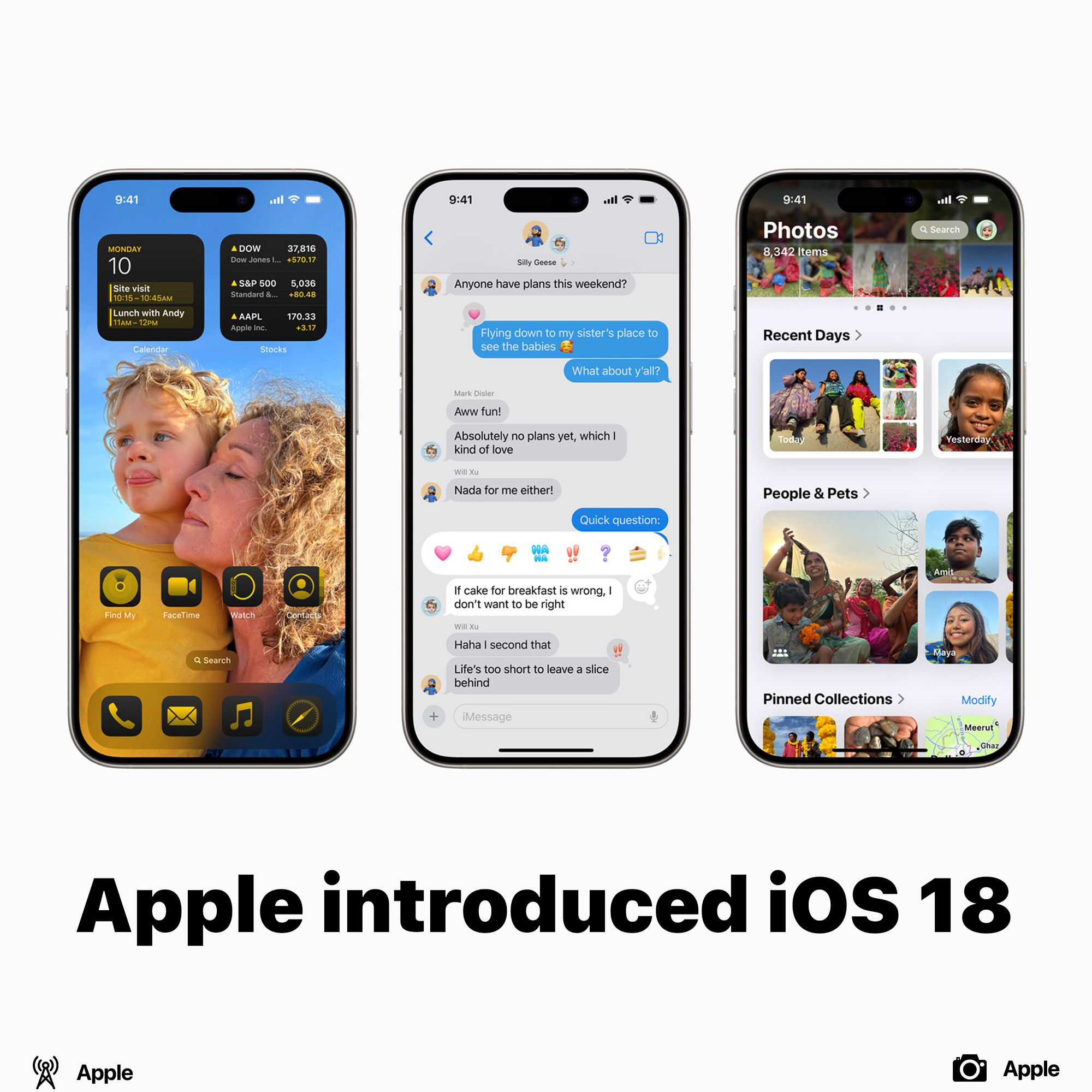 Apple introduced iOS 18