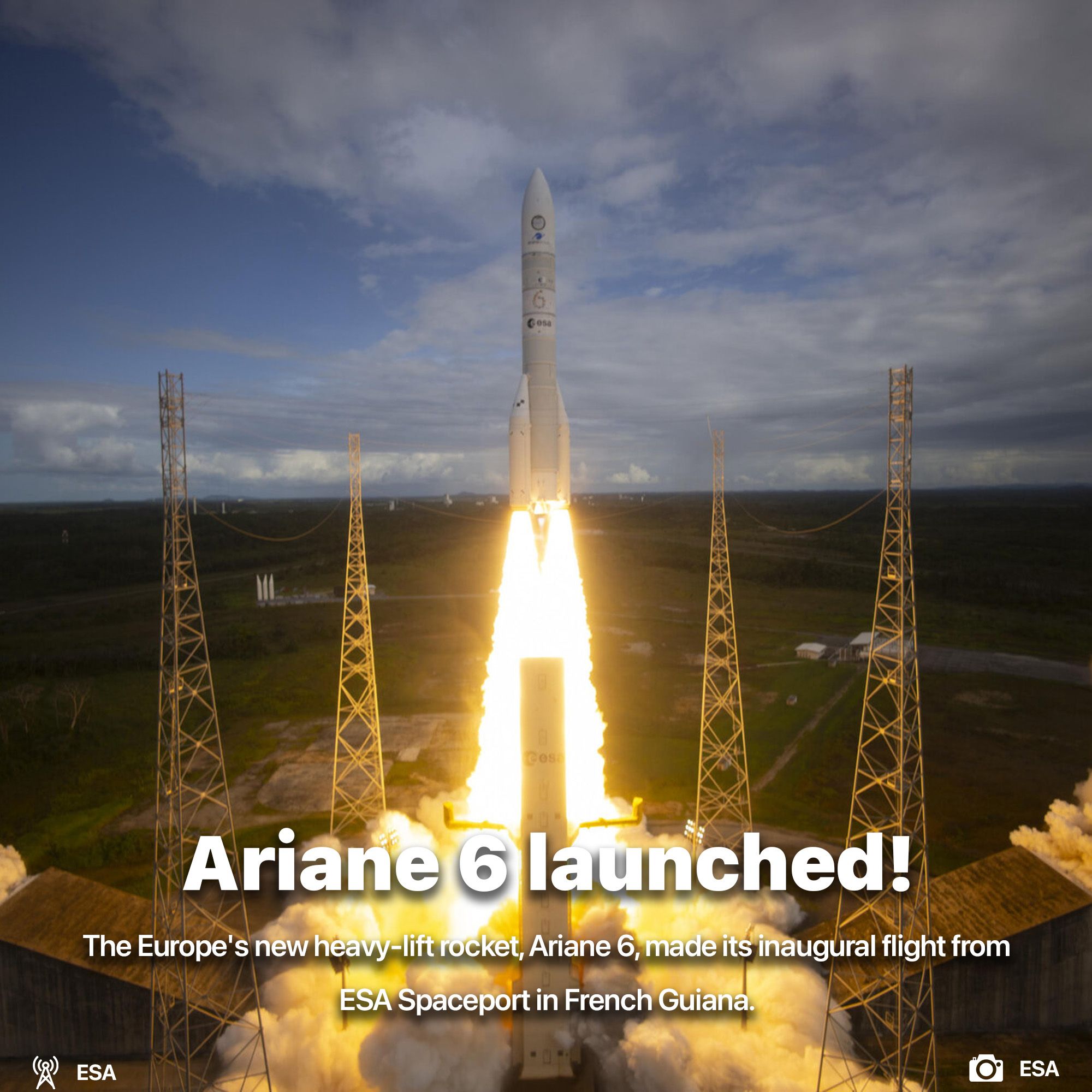 Ariane 6 launched