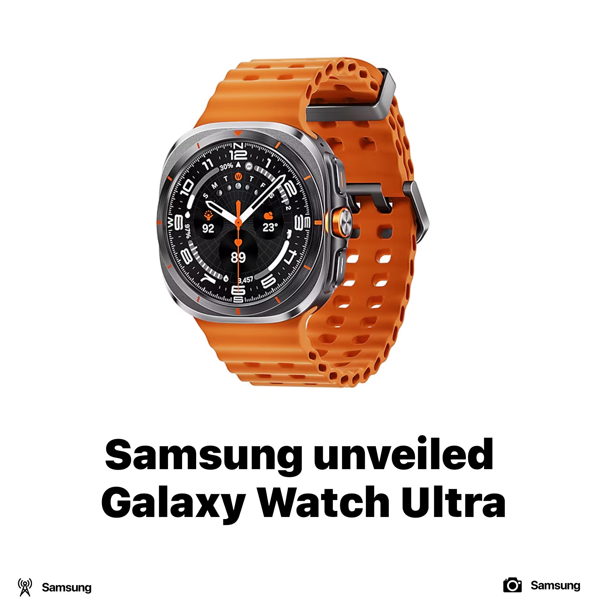 Samsung unveiled Galaxy Watch Ultra