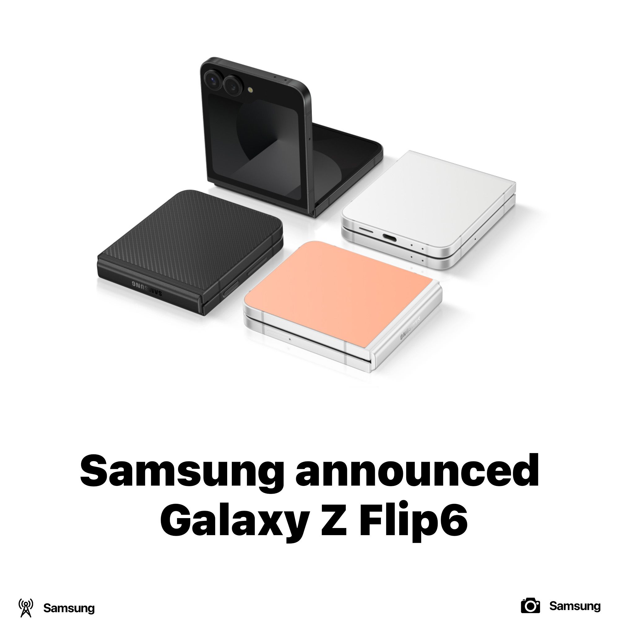 Samsung announced Galaxy Z Flip6