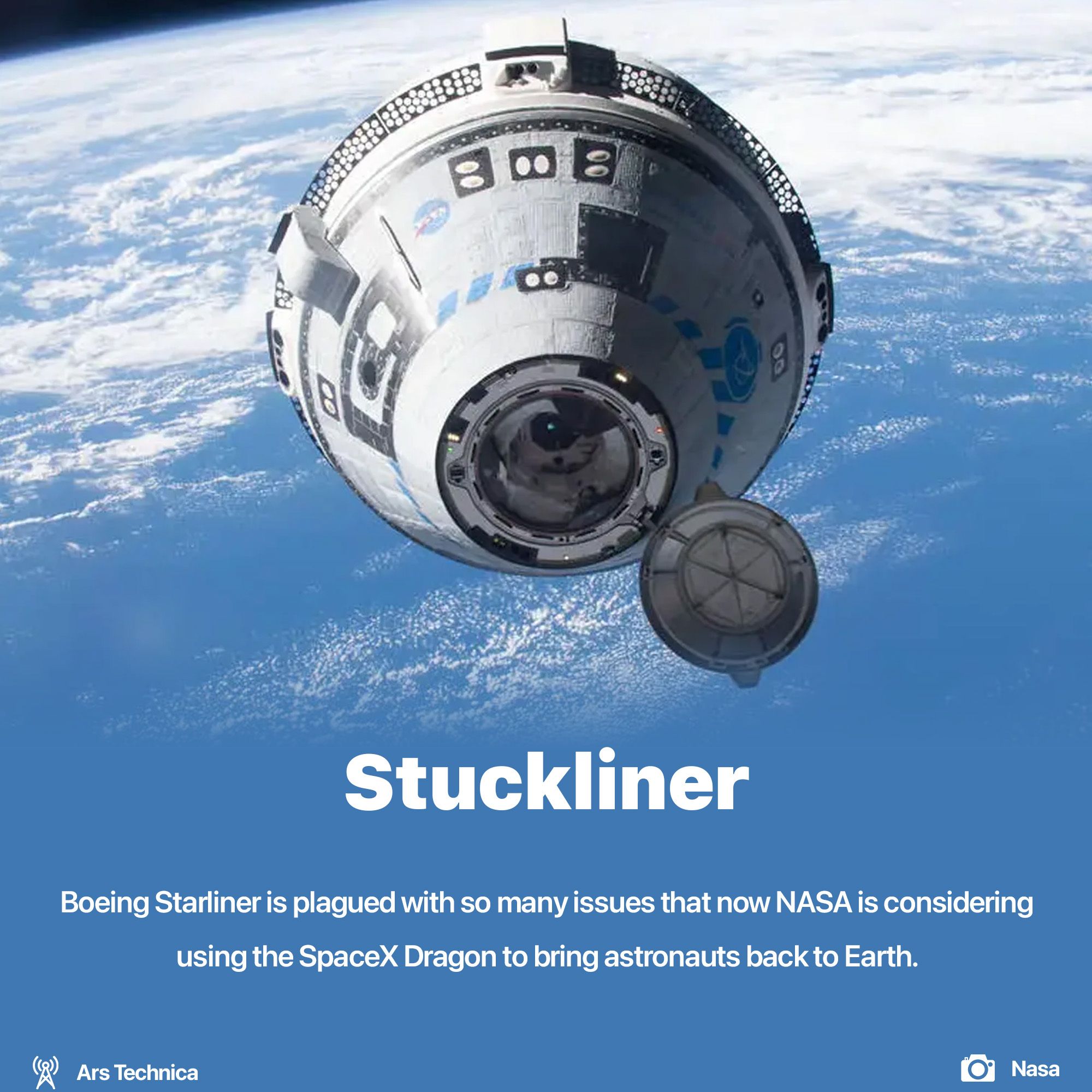 Starliner is stuck in space