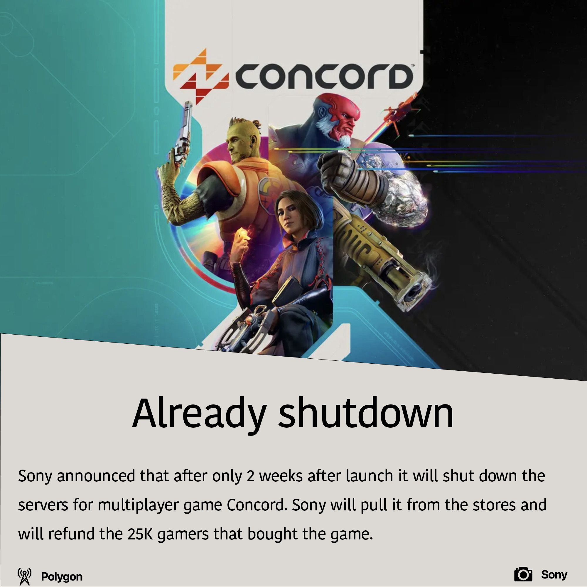 Concord shutdown