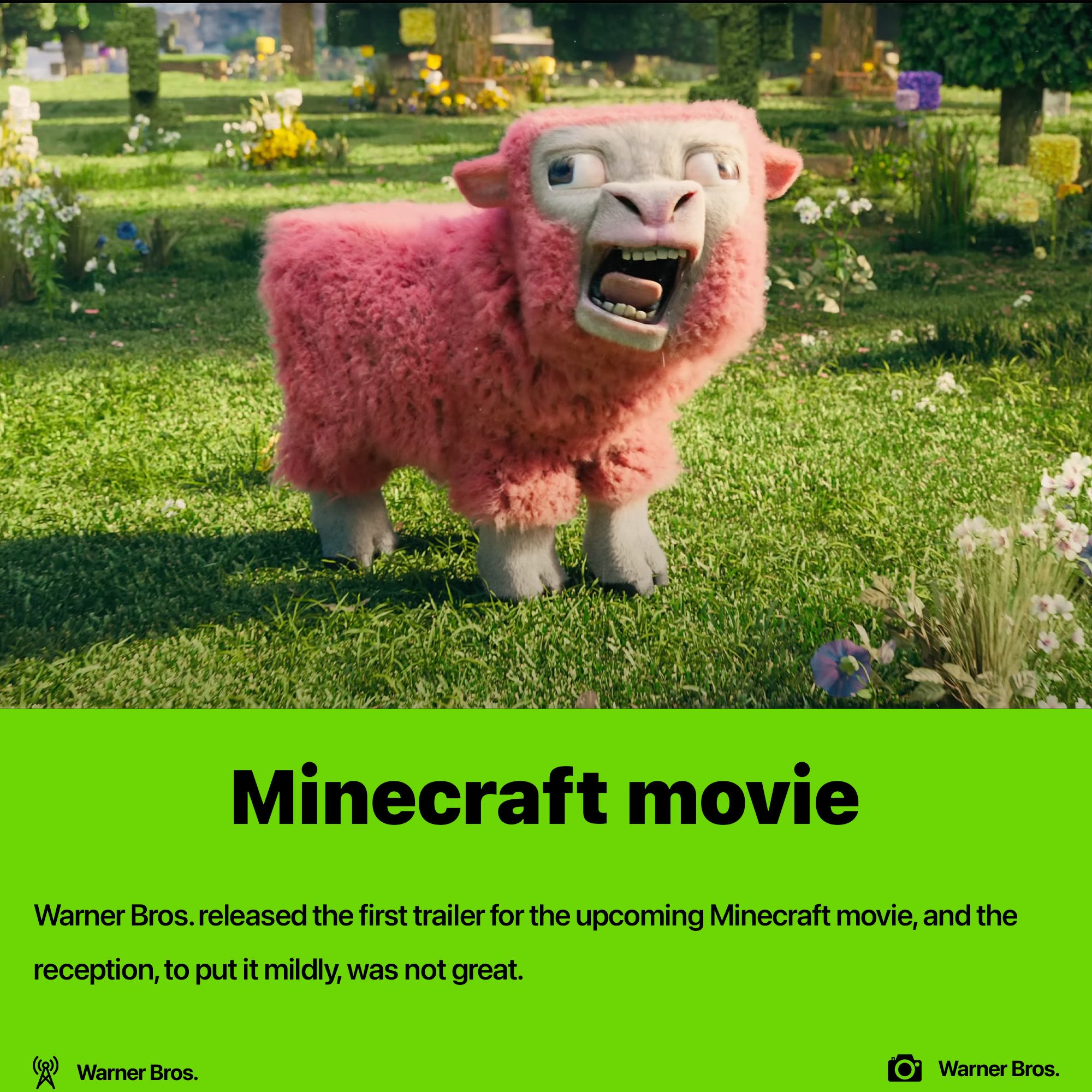 Minecraft movie first trailer