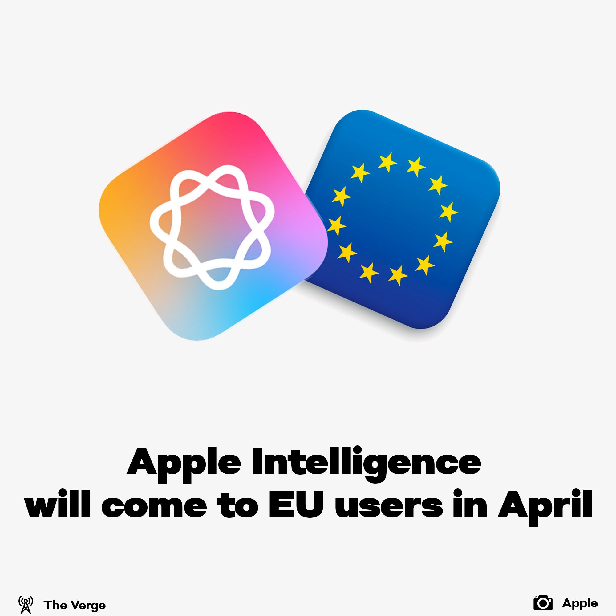 Apple Intelligence coming to EU in April