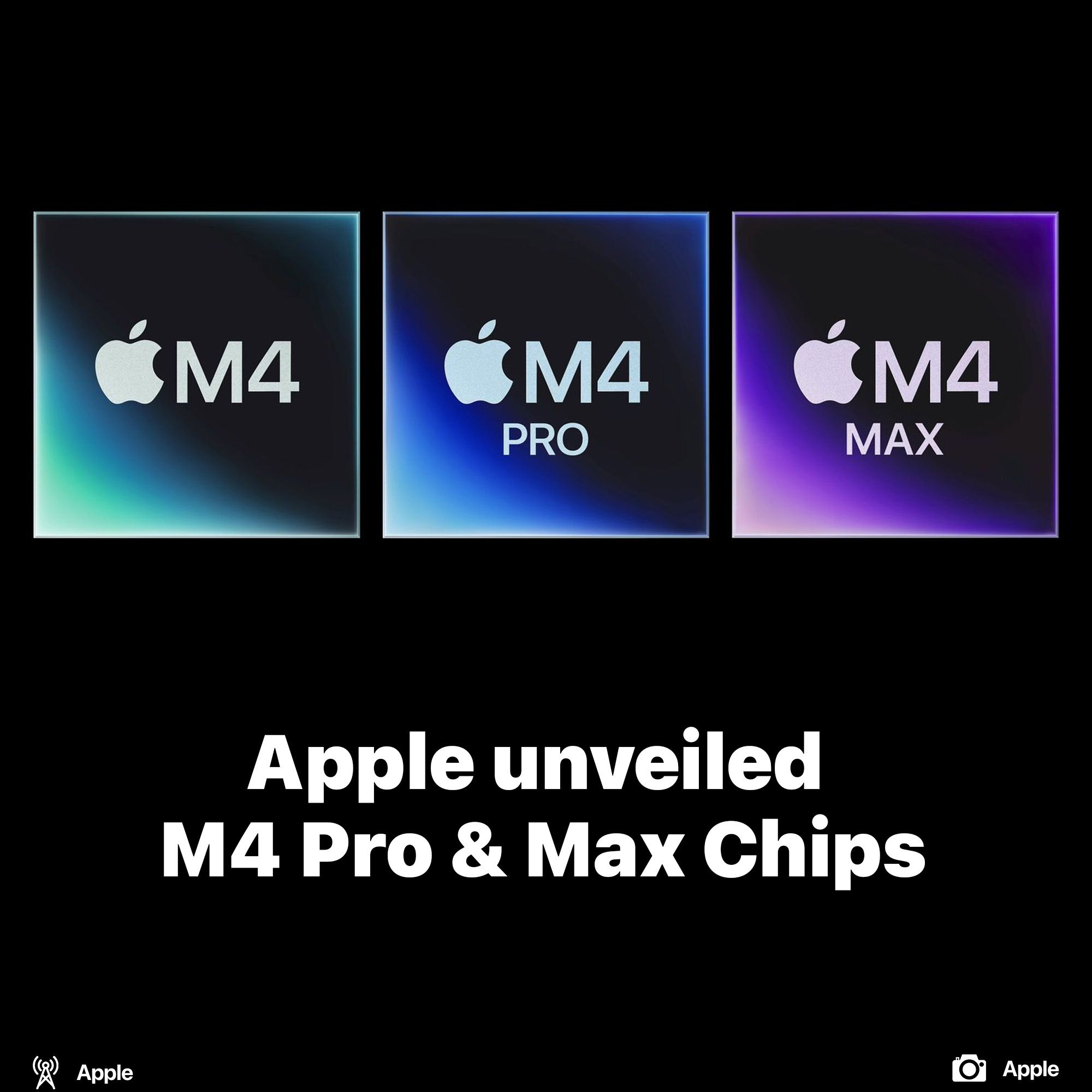 M4 chips unveiled