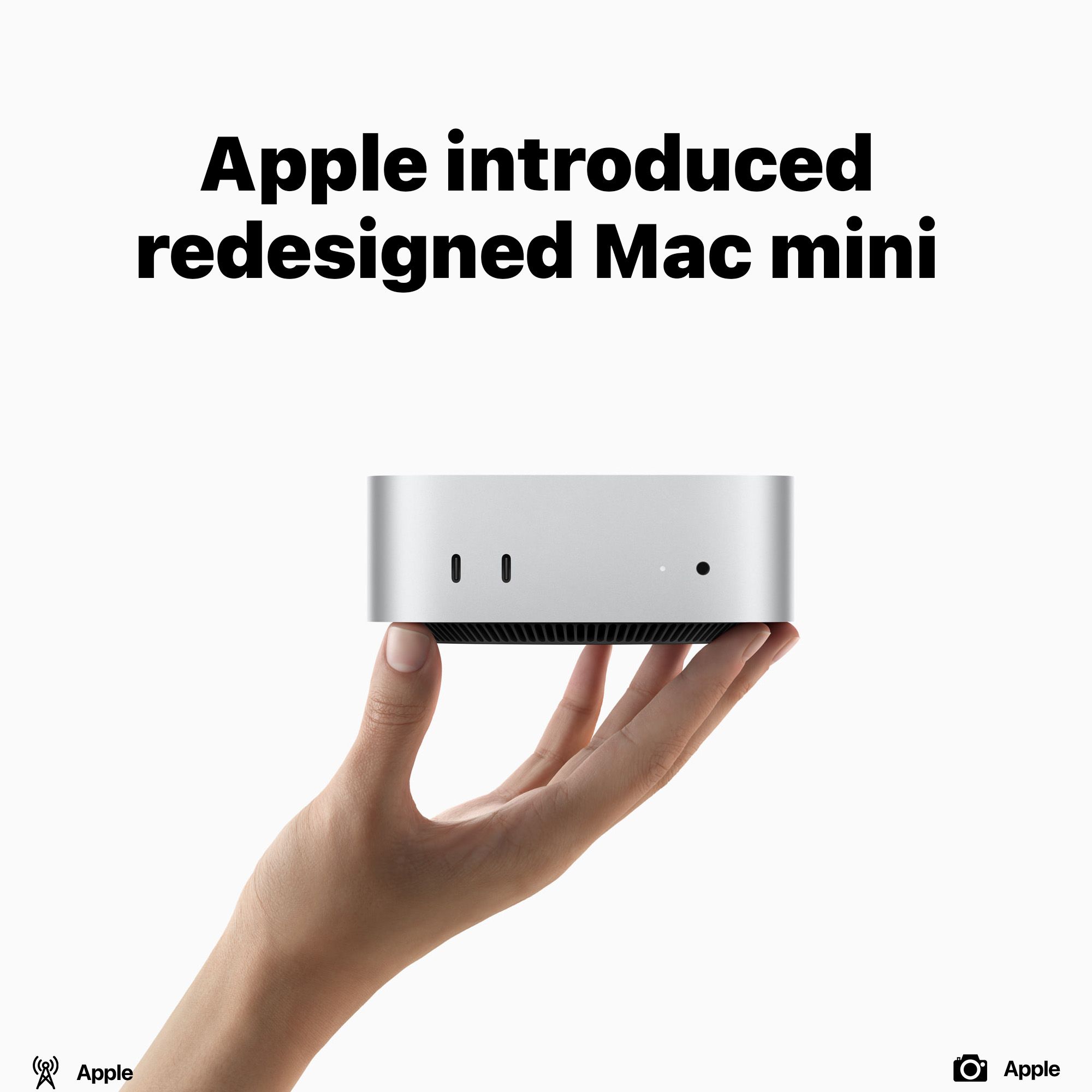 New redesigned Mac mini unveiled